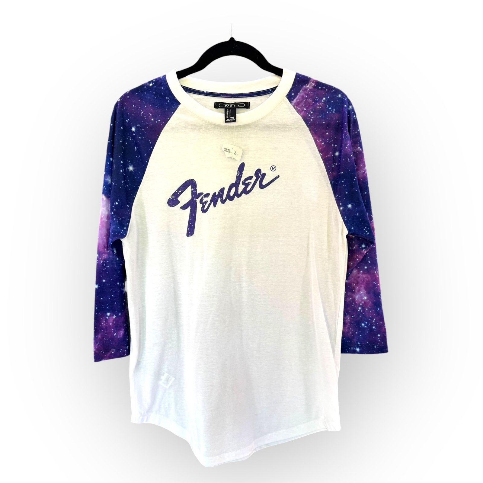 21 Men Fender Stratocaster Galaxy Raglan 3/4 Sleeve T-Shirt M NWT Size US M / EU 48-50 / 2 - 2 Thumbnail
