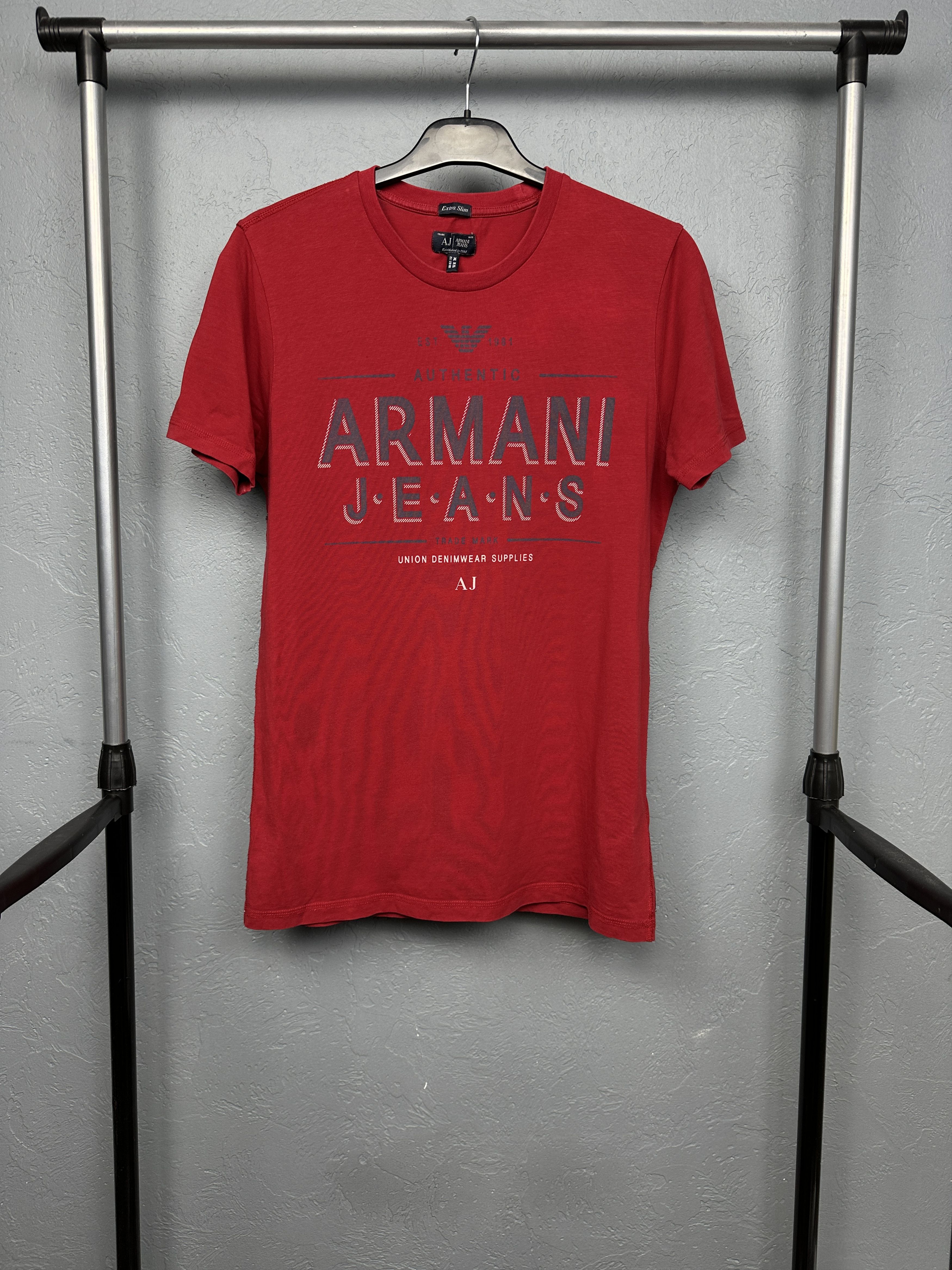 Armani Armani Jeans Mens Big Logo T-Shirt Size US XL / EU 56 / 4 - 1 Thumbnail