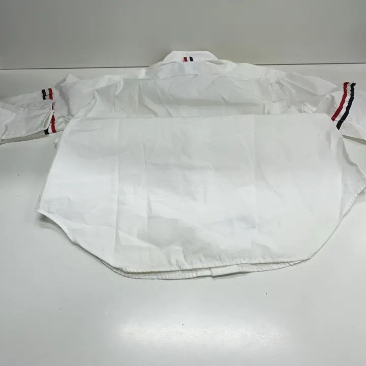 Thom Browne Thom Browne Long Sleeve Striped Satin Shirt -2507 Size US S / EU 44-46 / 1 - 5 Thumbnail