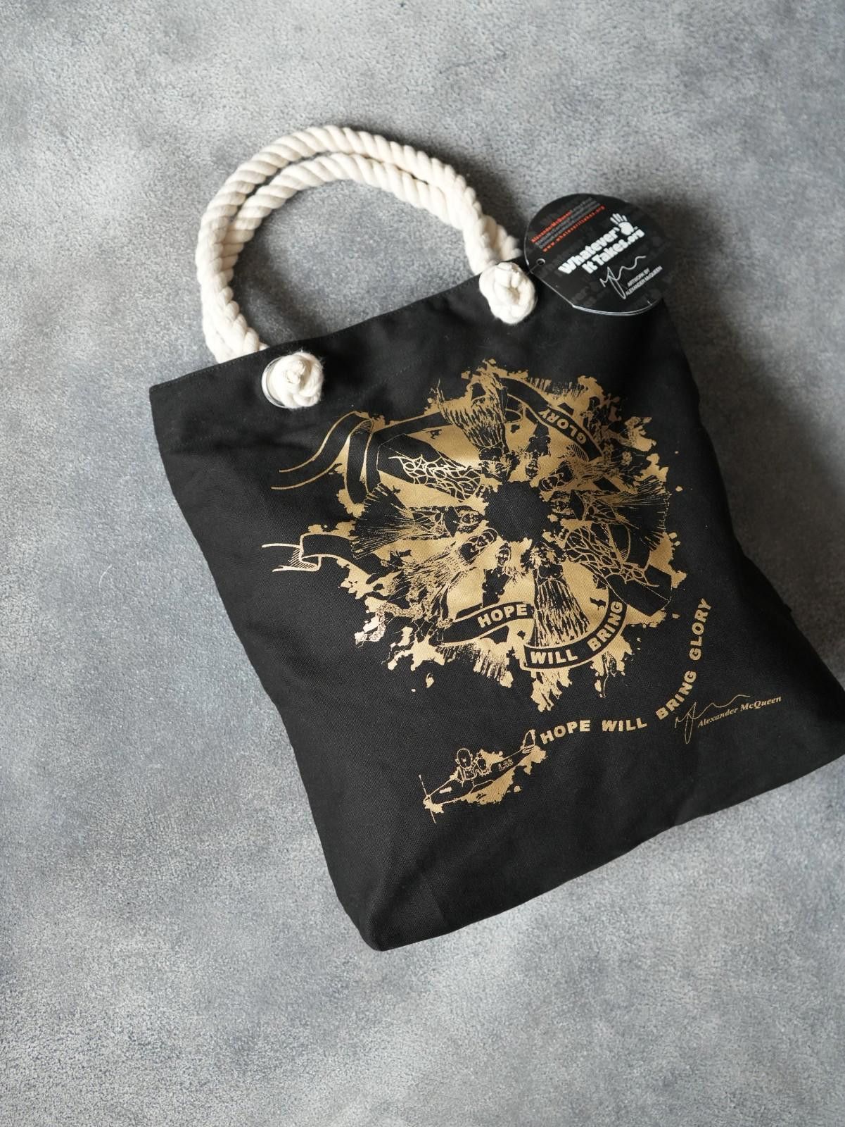Alexander McQueen 2000's Alexander McQueen “Hope Will Bring Glory" Totes Bag Size ONE SIZE - 2 Thumbnail