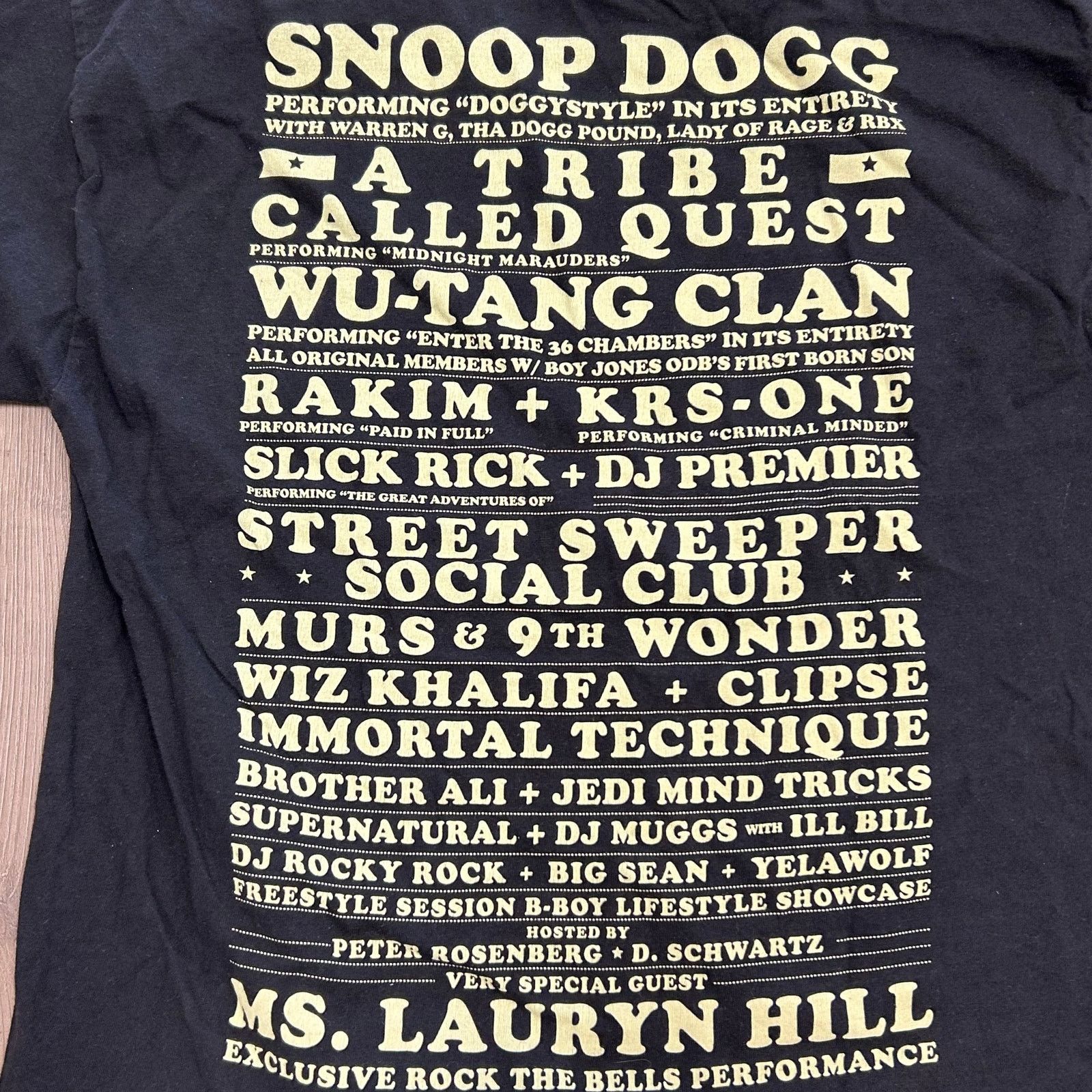 Wu-Tang Clan 2010 Wu-tang Rock The Bells Concert Tee T Shirt Size Large L Size US L / EU 52-54 / 3 - 8 Thumbnail