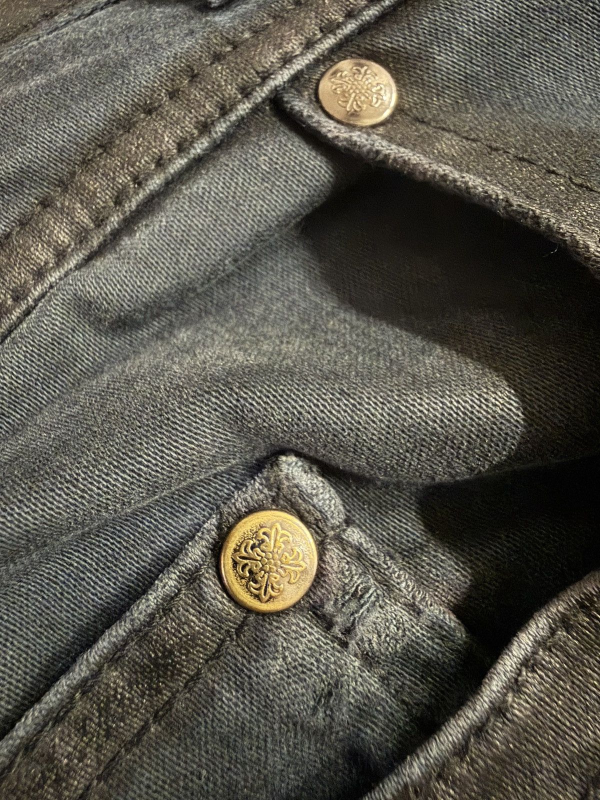 JACKROSE Coated Seam Bootcut Denim Black Size US 33 - 5 Thumbnail