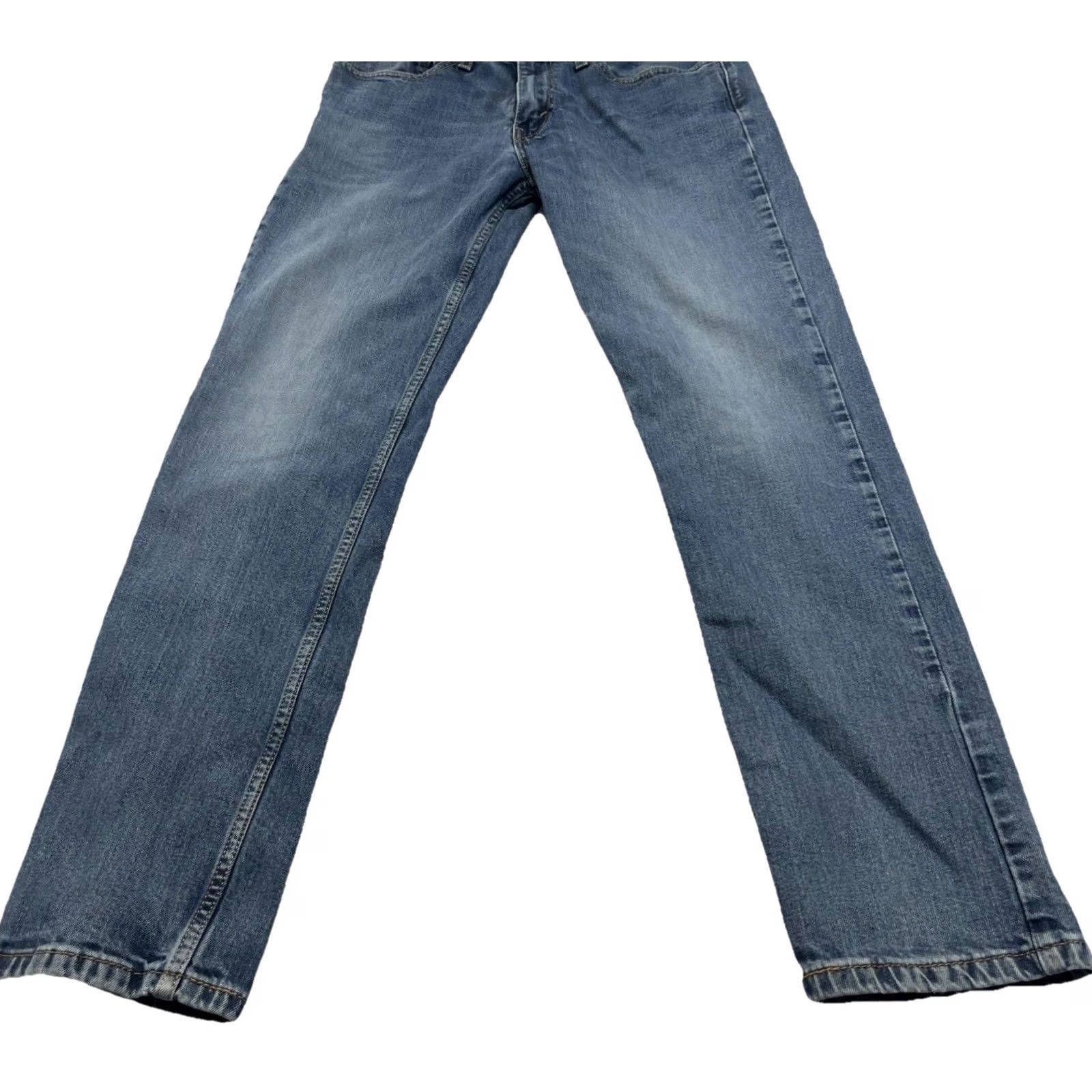 Levi's Levi’s 514 Jeans Men 30x29 Blue Medium Wash Straight Fit Denim Classic Rise Mid Zip Button Size US 30 / EU 46 - 3 Thumbnail