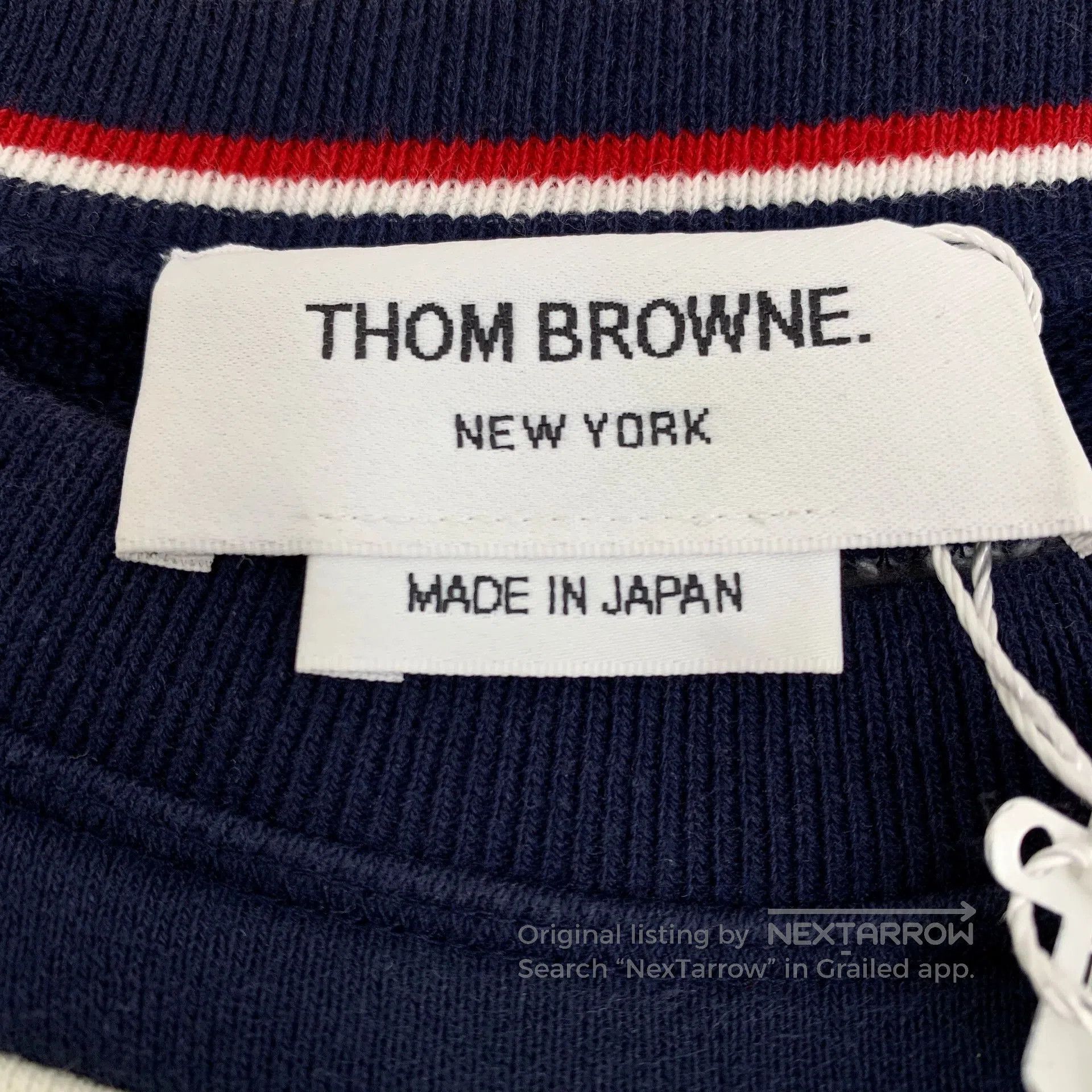 Thom Browne thom browne navy long sleeve sweatshirt. Size US S / EU 44-46 / 1 - 6 Thumbnail