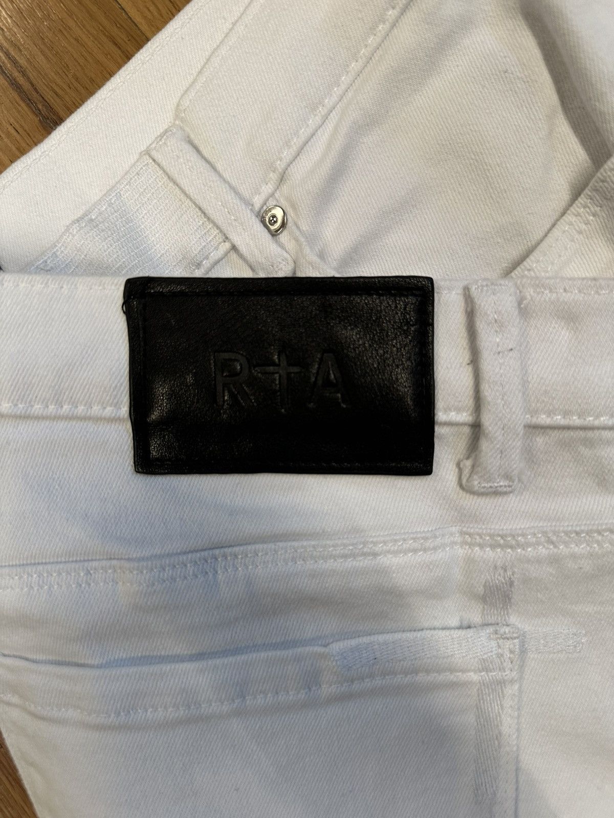 Rta Rta Black 3D Spell White Denim Jeans Size 34 Size US 34 / EU 50 - 4 Thumbnail