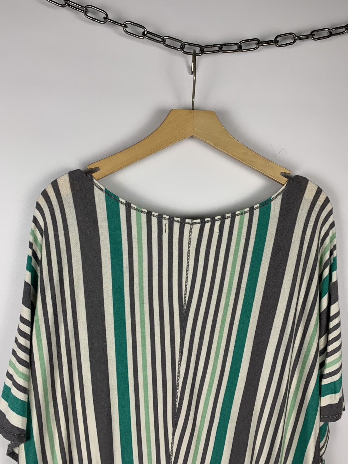 Max Mara Max Studio Striped Top T-Shirt Tunica Women's Size XL V-Neck Size XL / US 12-14 / IT 48-50 - 10 Thumbnail