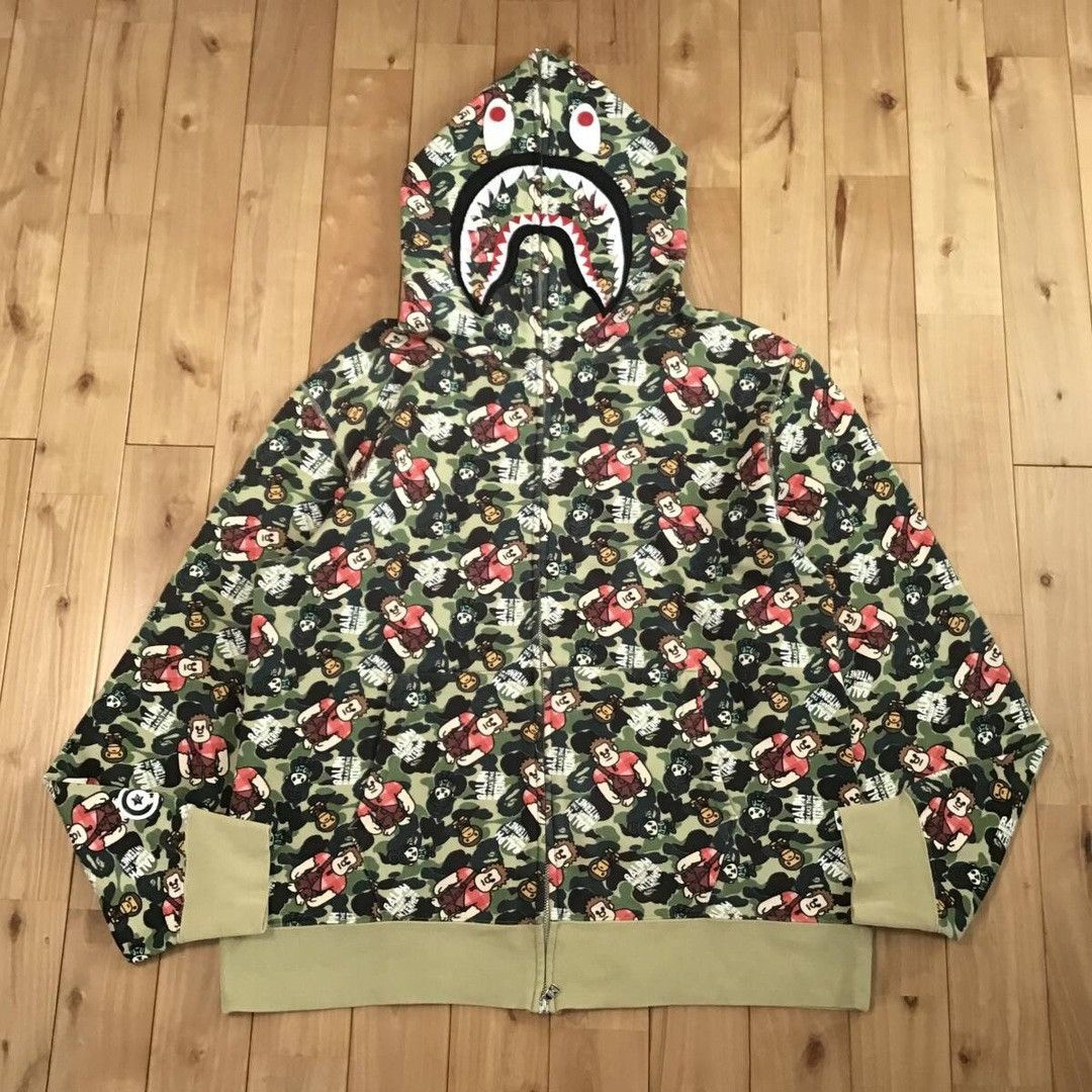 Bape BAPE Disney Ralph Breaks the Internet Shark Full Zip Hoodie Size US XXL / EU 58 / 5 - 2 Thumbnail