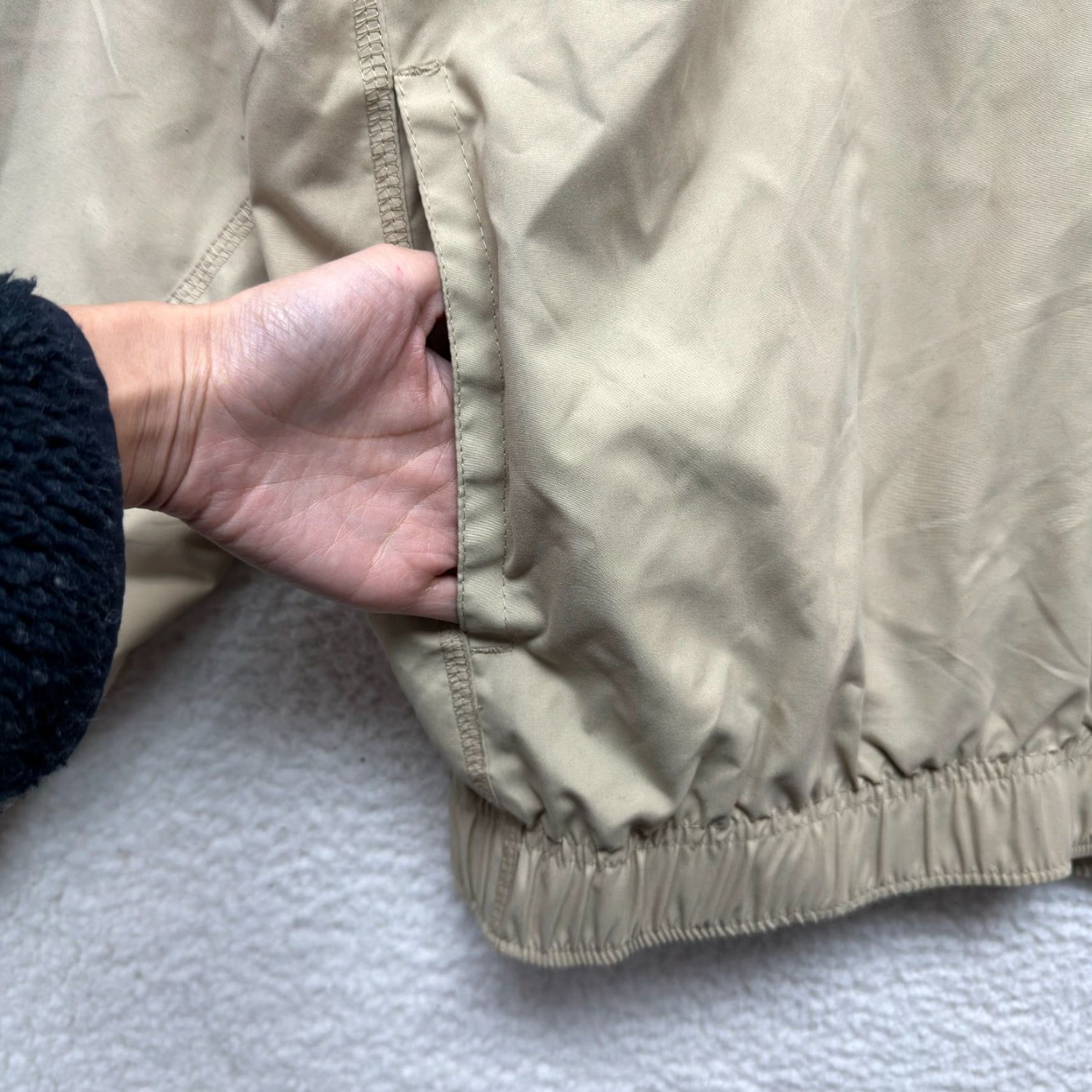 Vintage VINTAGE NEW DEADSTOCK Vietnam Veteran Army Sweatshirt XL Beige Windbreaker Pullover Size US XL / EU 56 / 4 - 4 Thumbnail