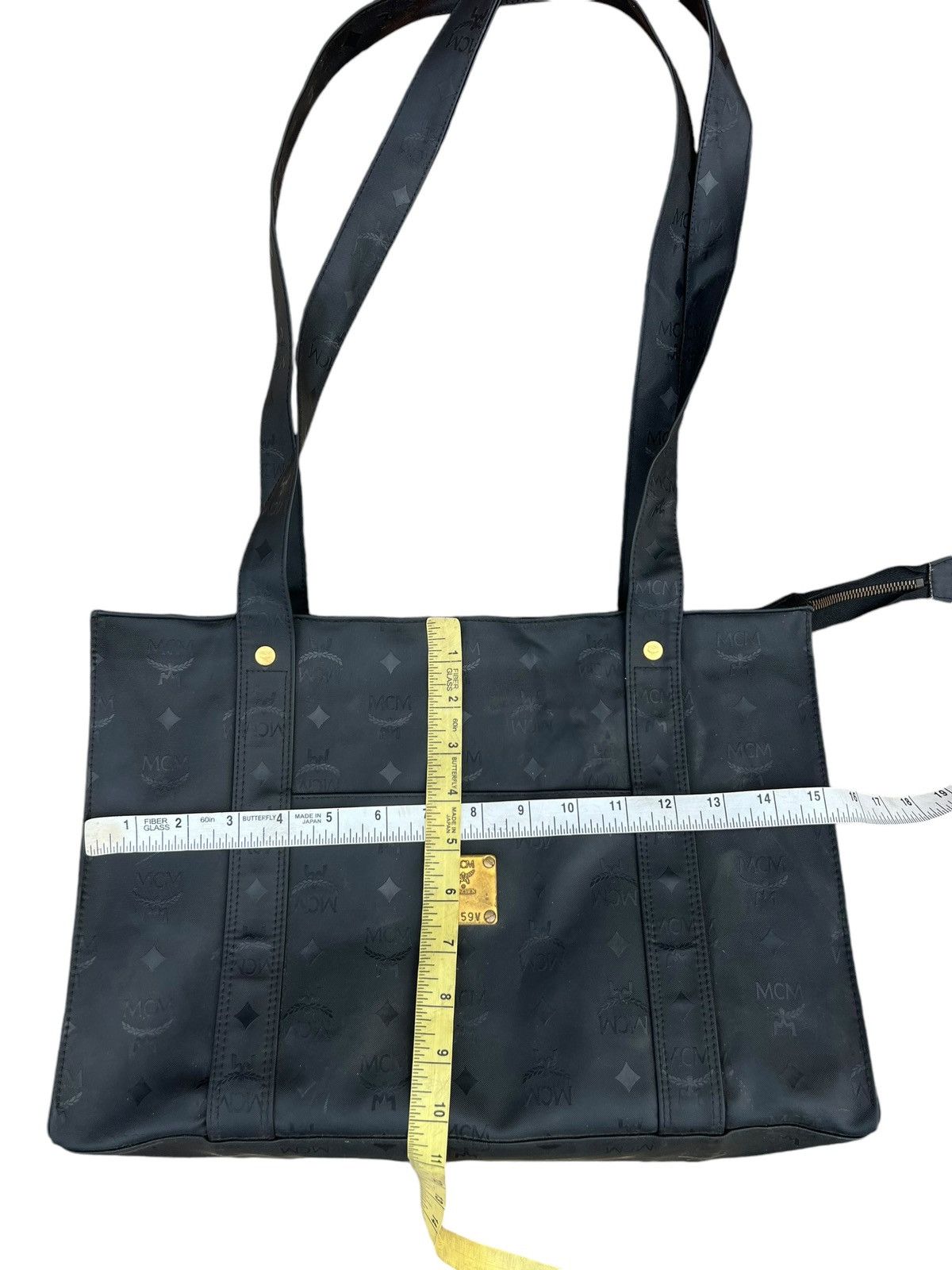 MCM Vintage MCM Handmade Germany Black Monogram Tote Bag Size ONE SIZE - 25 Thumbnail