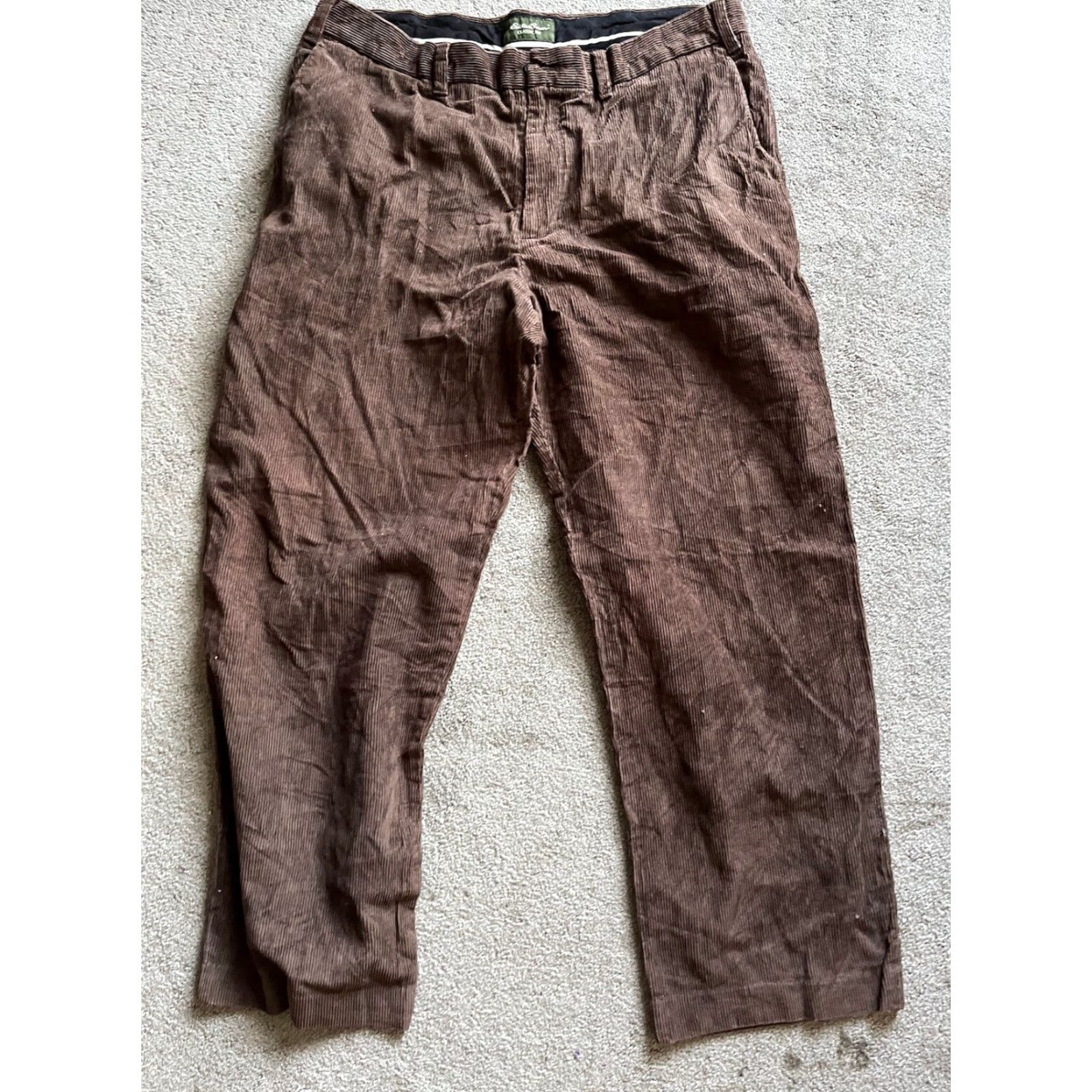 Eddie Bauer Eddie Bauer Corduroy Pants Mens Size 38x29 Classic Fit Brown Flat Front Pockets Size US 38 / EU 54 - 2 Thumbnail