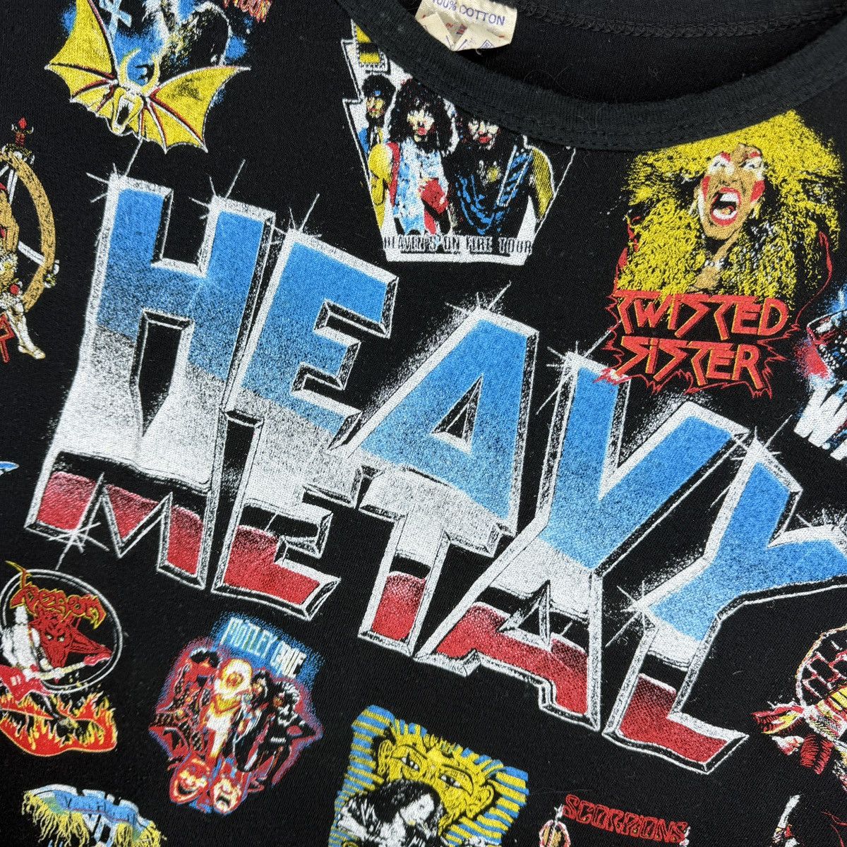 Band Tees Vintage 80s heavy metal muscle shirt rare Kiss wasp venom Size US M / EU 48-50 / 2 - 6 Thumbnail
