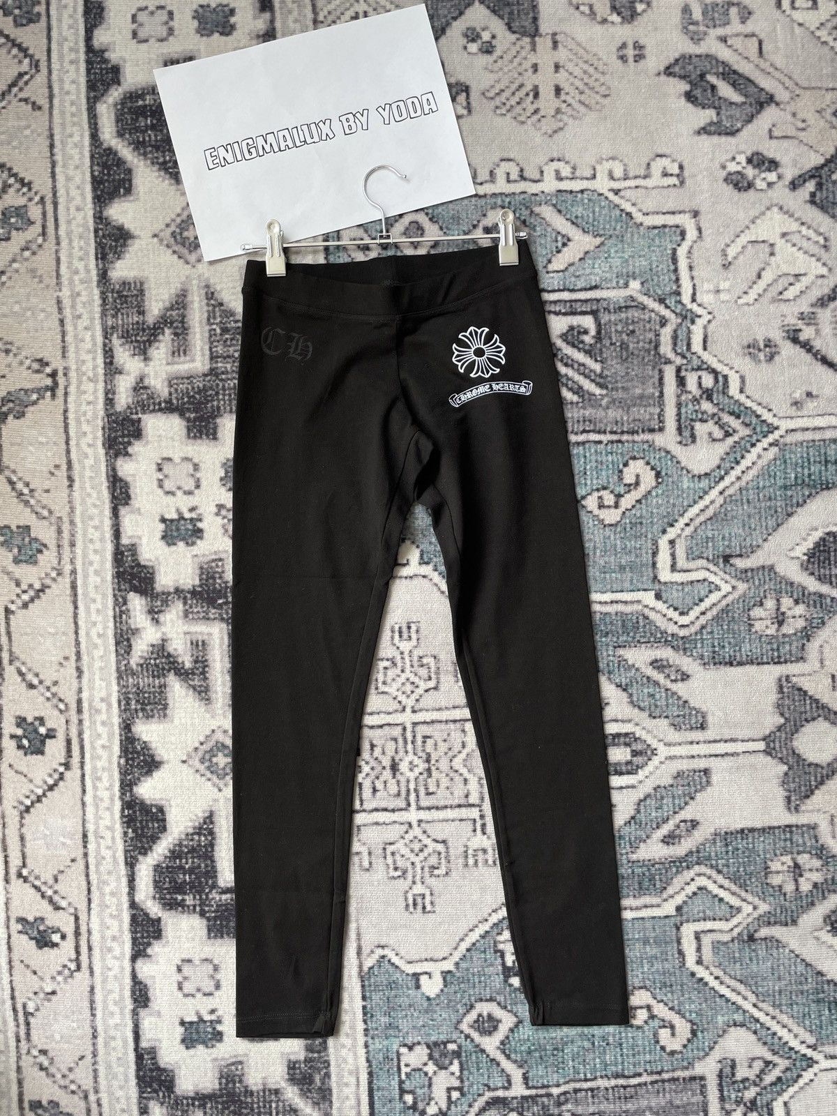 image of Chrome Hearts Legging in Black, Women's (Size 26)