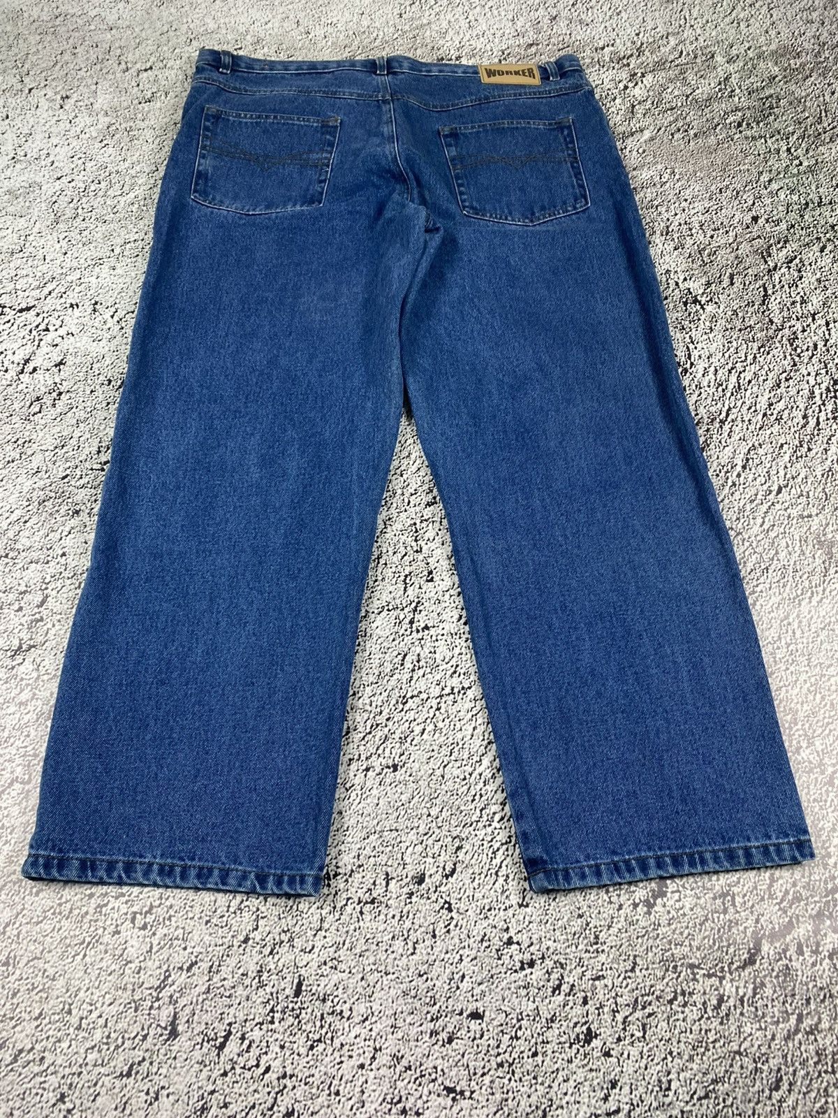 Vintage Vintage Y2K faded wide jeans big size streetwear 40 Size US 40 / EU 56 - 5 Thumbnail