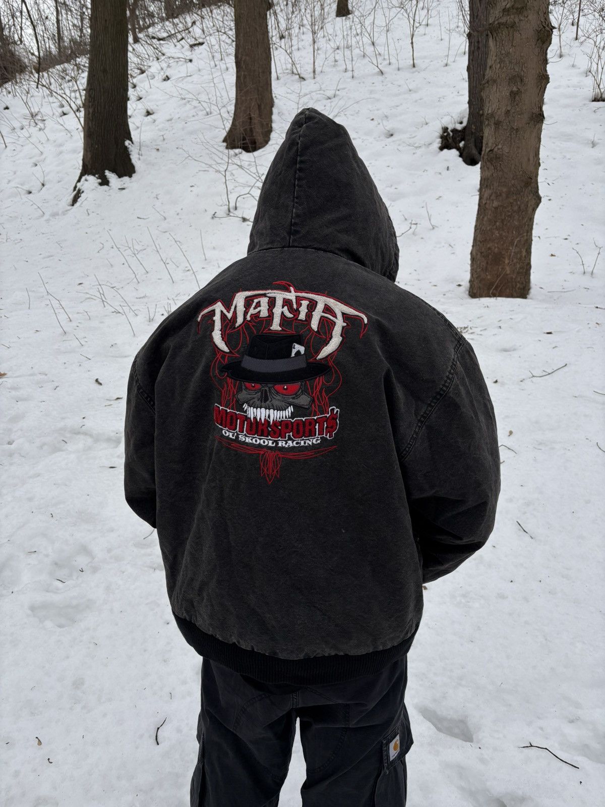 Vintage Mafia Old School Racing Detroit Jacket Size US L / EU 52-54 / 3 - 1 Thumbnail