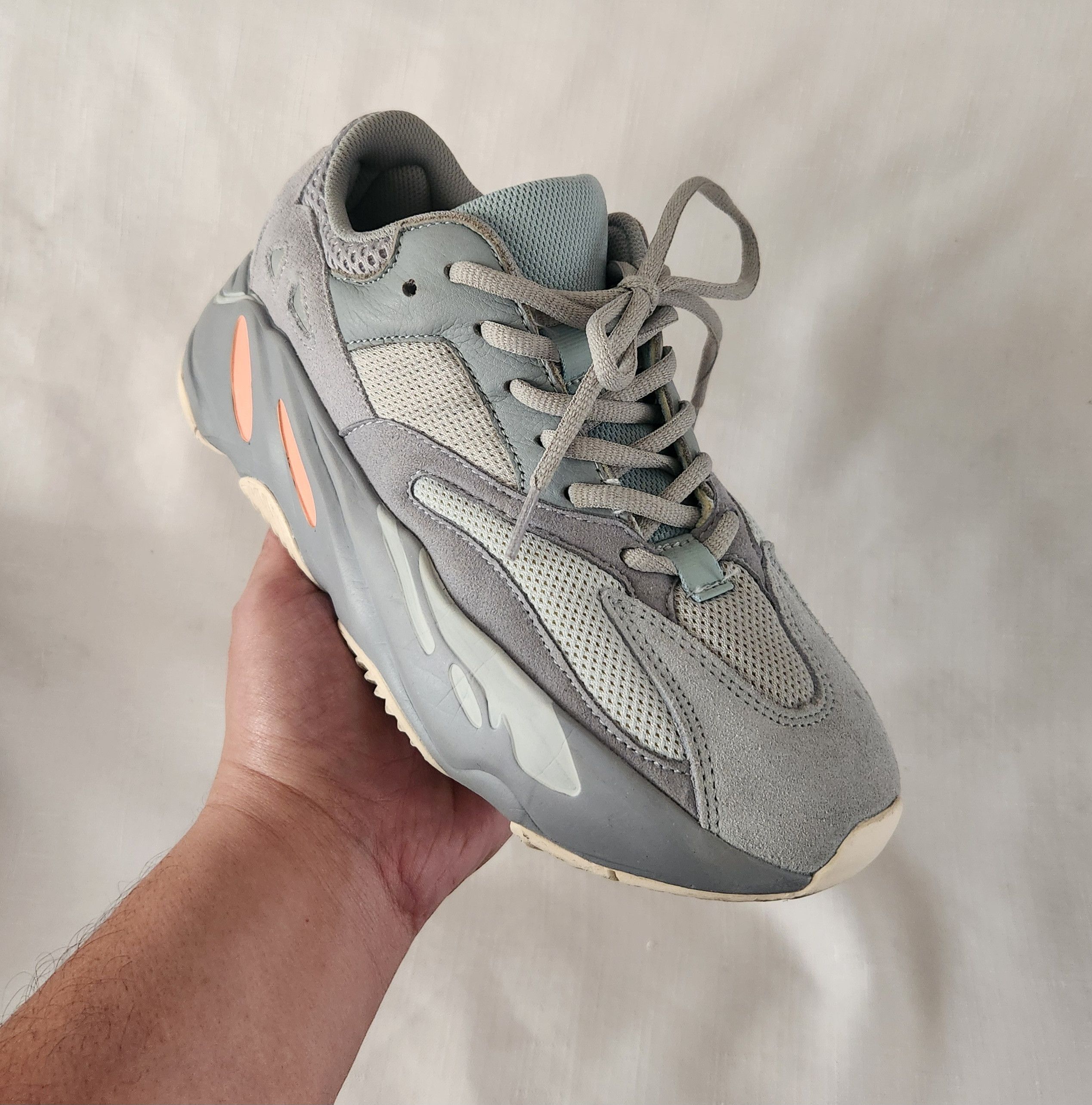 adidas gazelle silver green womens adidas Yeezy Boost 700 Faded Azure  YankeeKicks Online