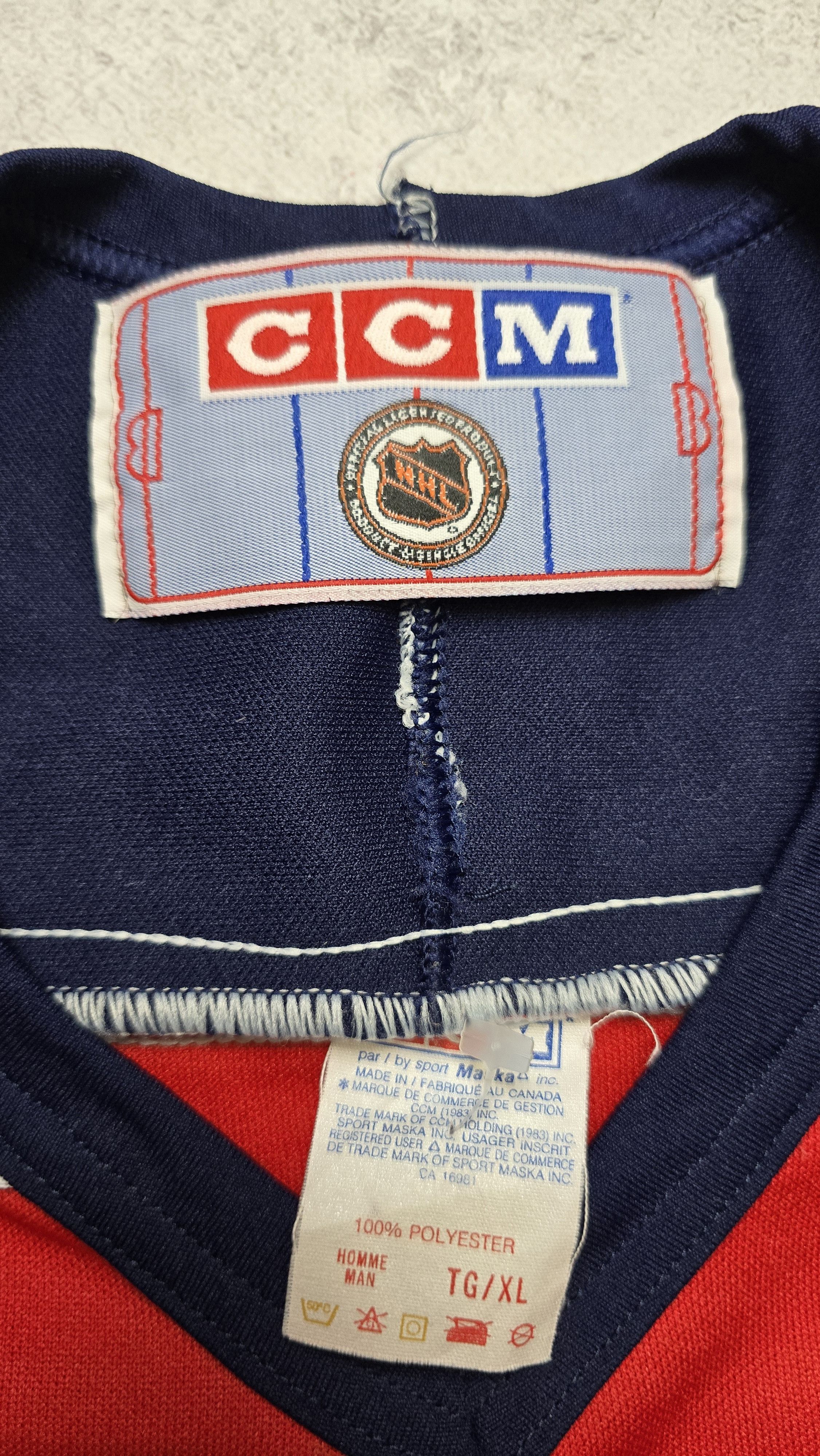 Ccm Vintage 90s CCM Florida Panthers NHL Hockey Jersey Size US XL / EU 56 / 4 - 14 Thumbnail