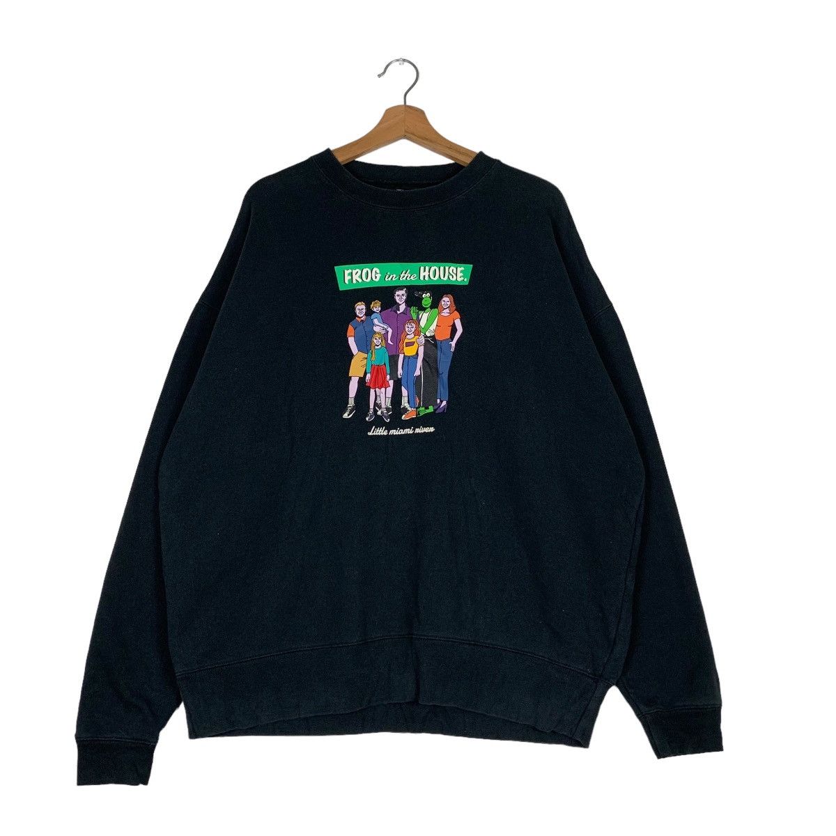 Japanese Brand FREAK’S STORE Frog in the House Graphic Sweatshirt #0687-C32 Size US L / EU 52-54 / 3 - 1 Thumbnail