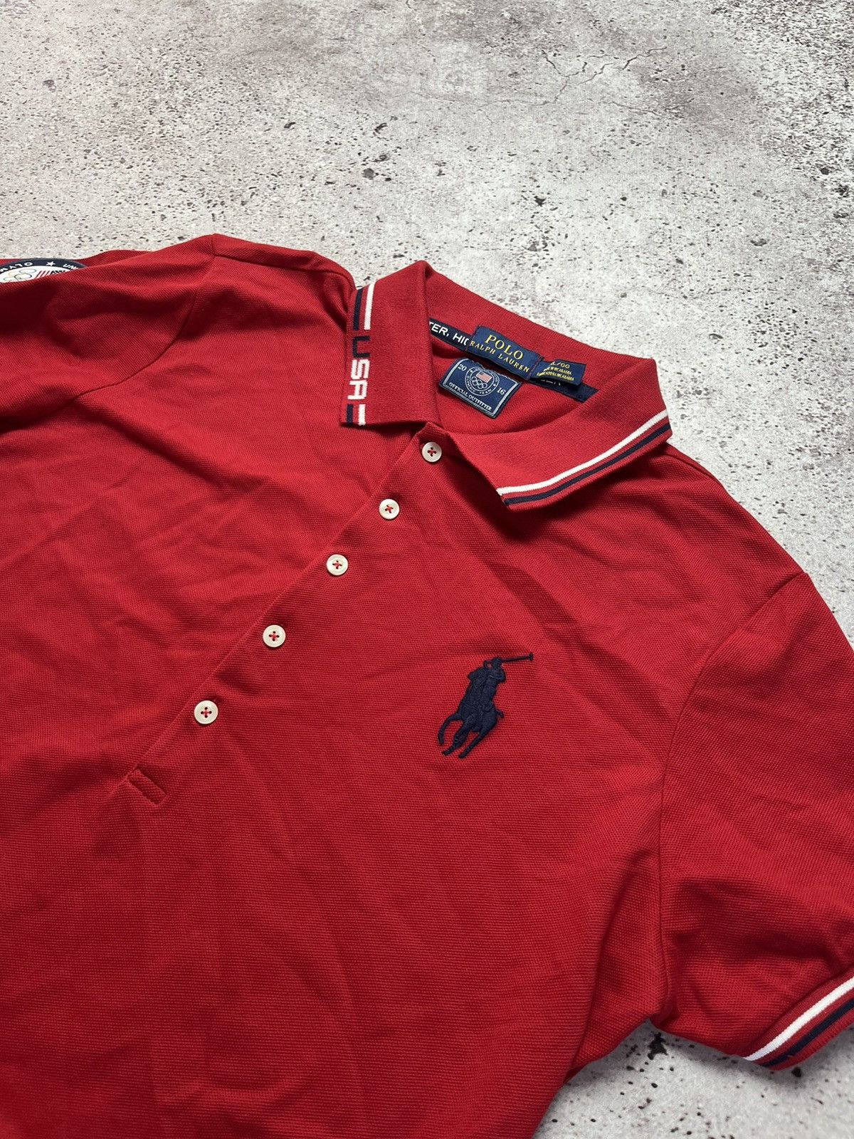 Ralph Lauren × Vintage Polo Ralph Lauren USA Team Polo Shirt Vintage Size US M / EU 48-50 / 2 - 6 Thumbnail