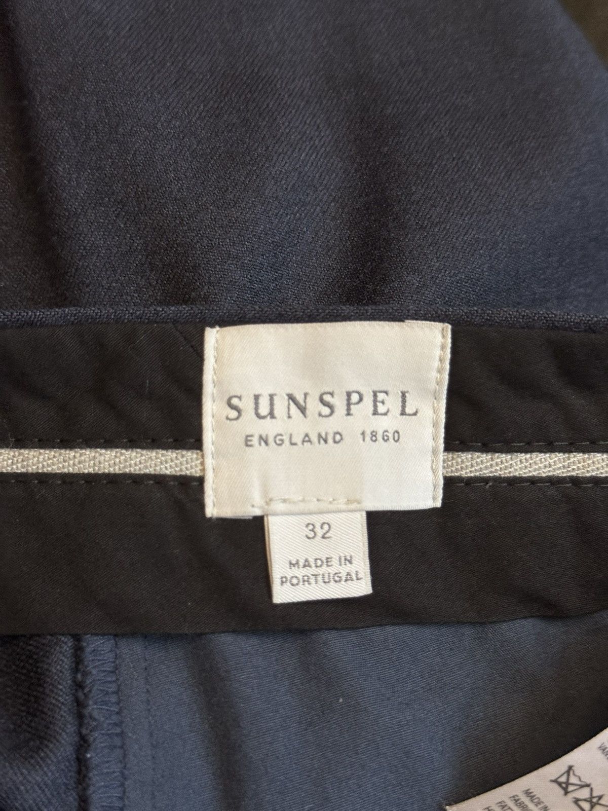 Sunspel Navy Wool Pants 32 Size US 32 / EU 48 - 2 Thumbnail