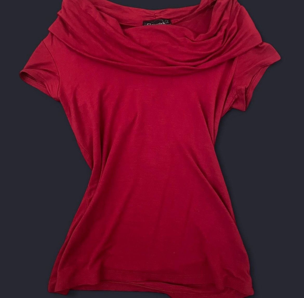 Other × Vintage Red short sleeve off the shoulder top Size M / US 6-8 / IT 42-44 - 1 Thumbnail