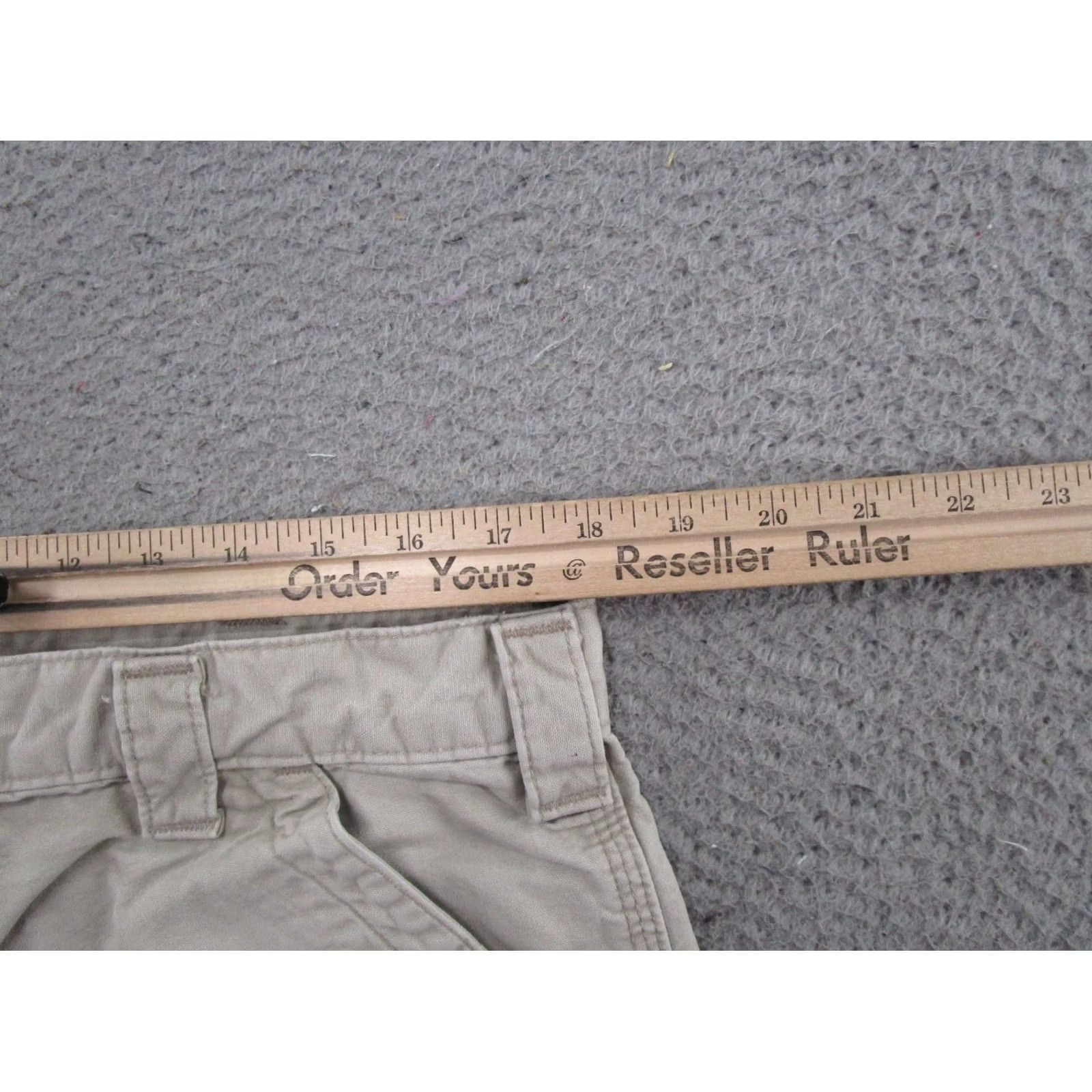 Carhartt Carhartt Men's Tan B147 Tan Loose Fit Work Shorts Size 38 Canvas Cargo Pockets 10 in Inseam 38 Regular Beige Front Flat Vintage: No Mens Size US 38 / EU 54 - 5 Thumbnail