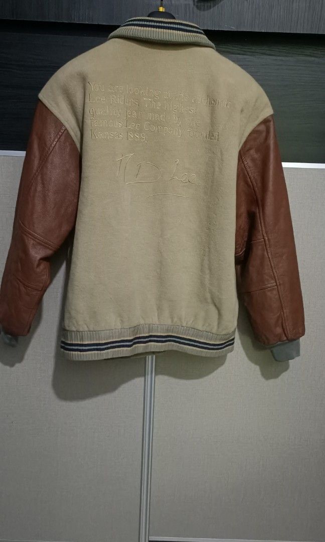 Lee × Vintage Vintage lee shawl collar varsity wool leather jacket Size US M / EU 48-50 / 2 - 4 Thumbnail