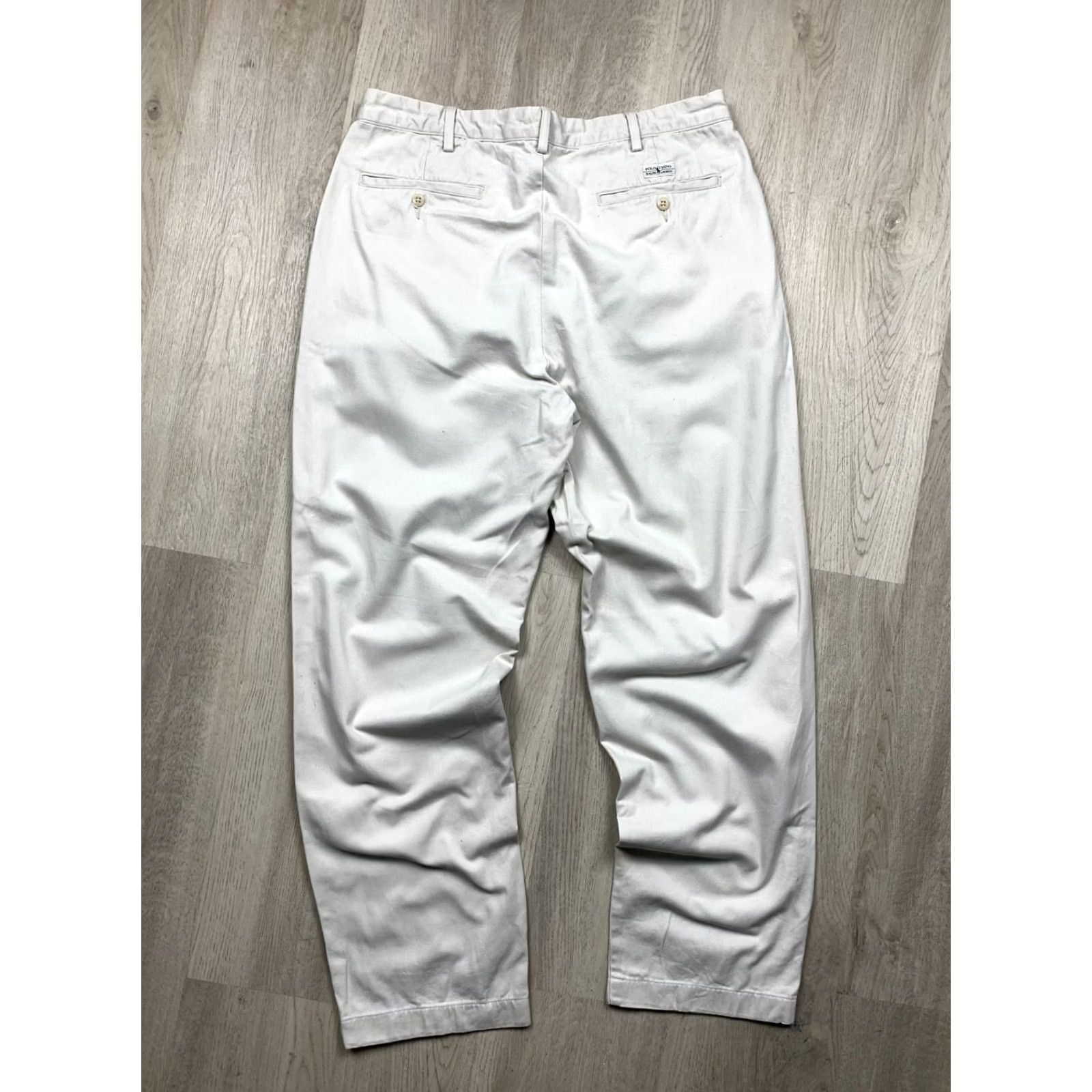 Polo Ralph Lauren Polo Ralph Lauren Vintage Pants Chino Mens Chatfield Size 36 Beige Trousers Size US M / EU 48-50 / 2 - 2 Thumbnail