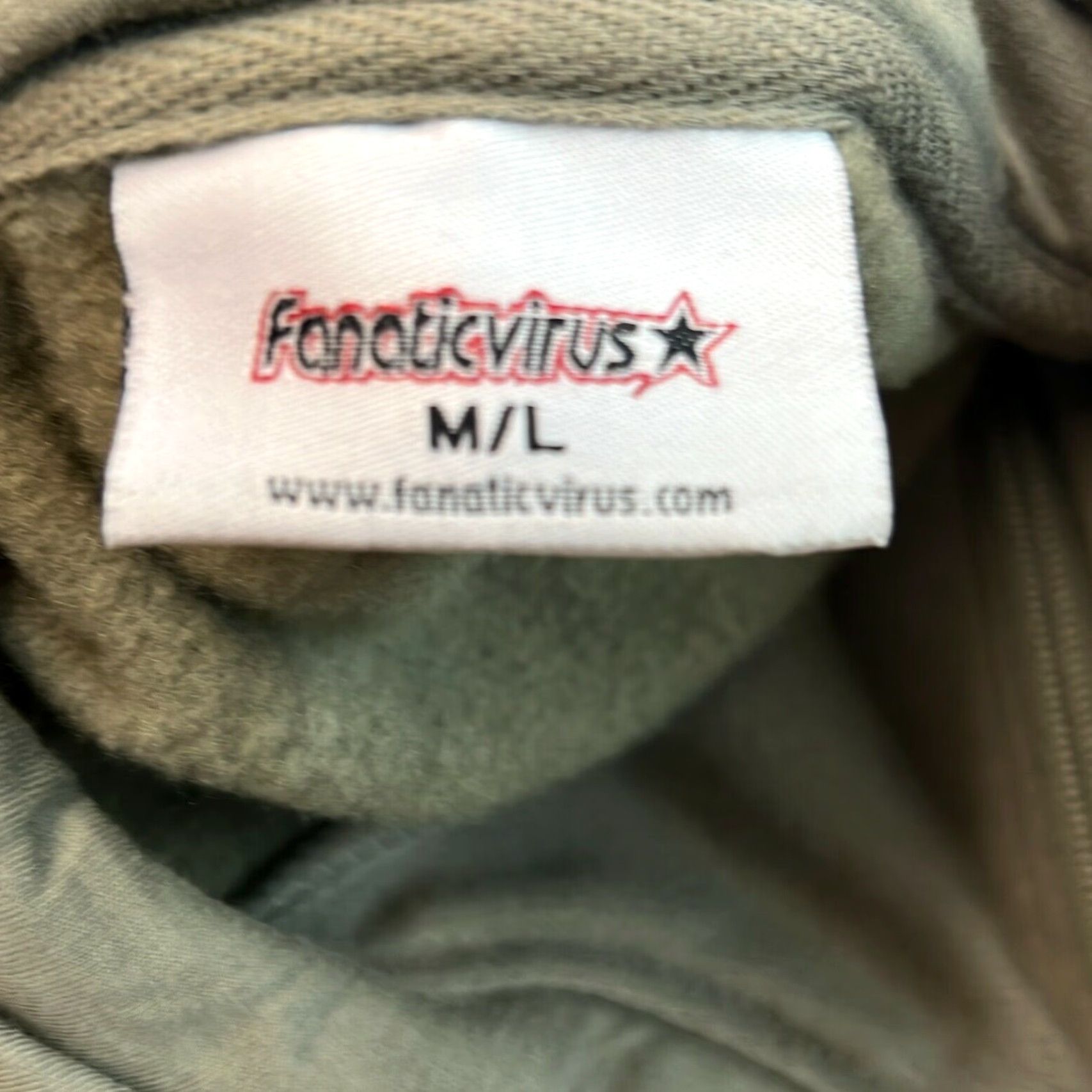 Vintage Fanatic Virus Mens Hooded Sweatshirt Graphic Amsterdam Gray M/L Sweatshirt Size US M / EU 48-50 / 2 - 5 Thumbnail