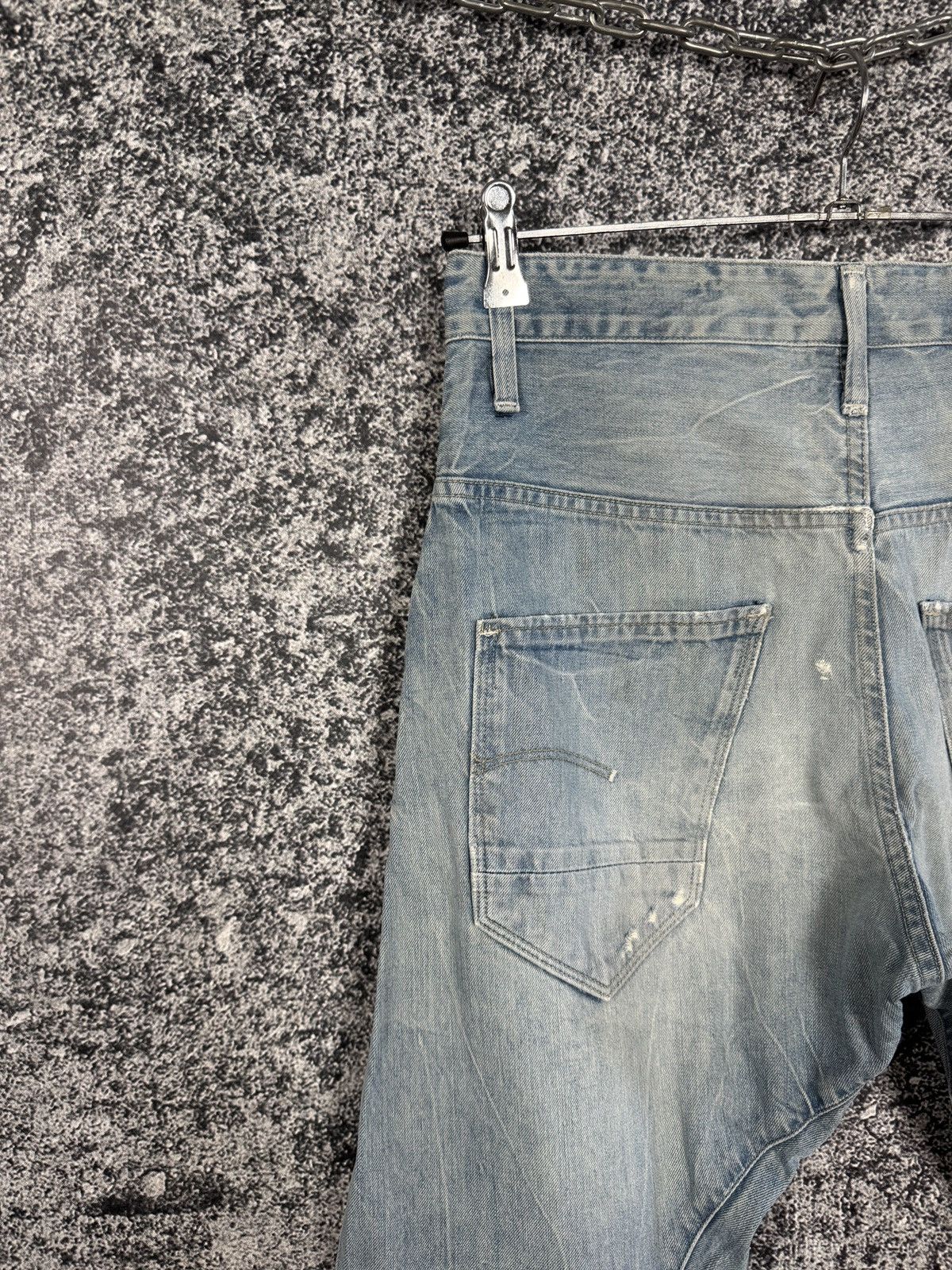G-Star G-Star RAW Arc 3D Loose Tapered Jeans Distressed Italy Sz 30 Size US 30 / EU 46 - 14 Thumbnail