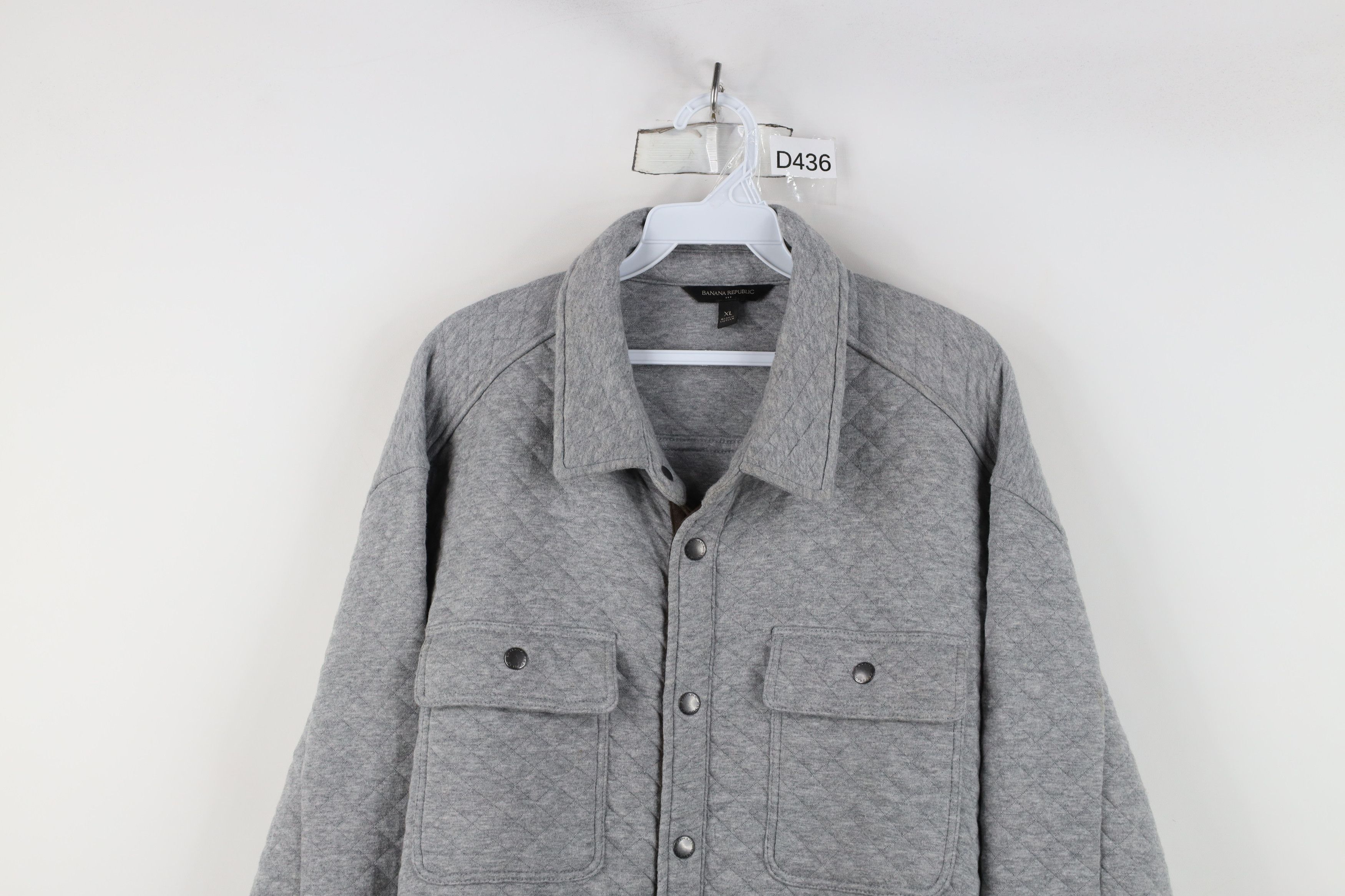 Banana Republic × Vintage Banana Republic Quilted Snap Button Shirt Jacket Jac Shirt Size US XL / EU 56 / 4 - 2 Thumbnail