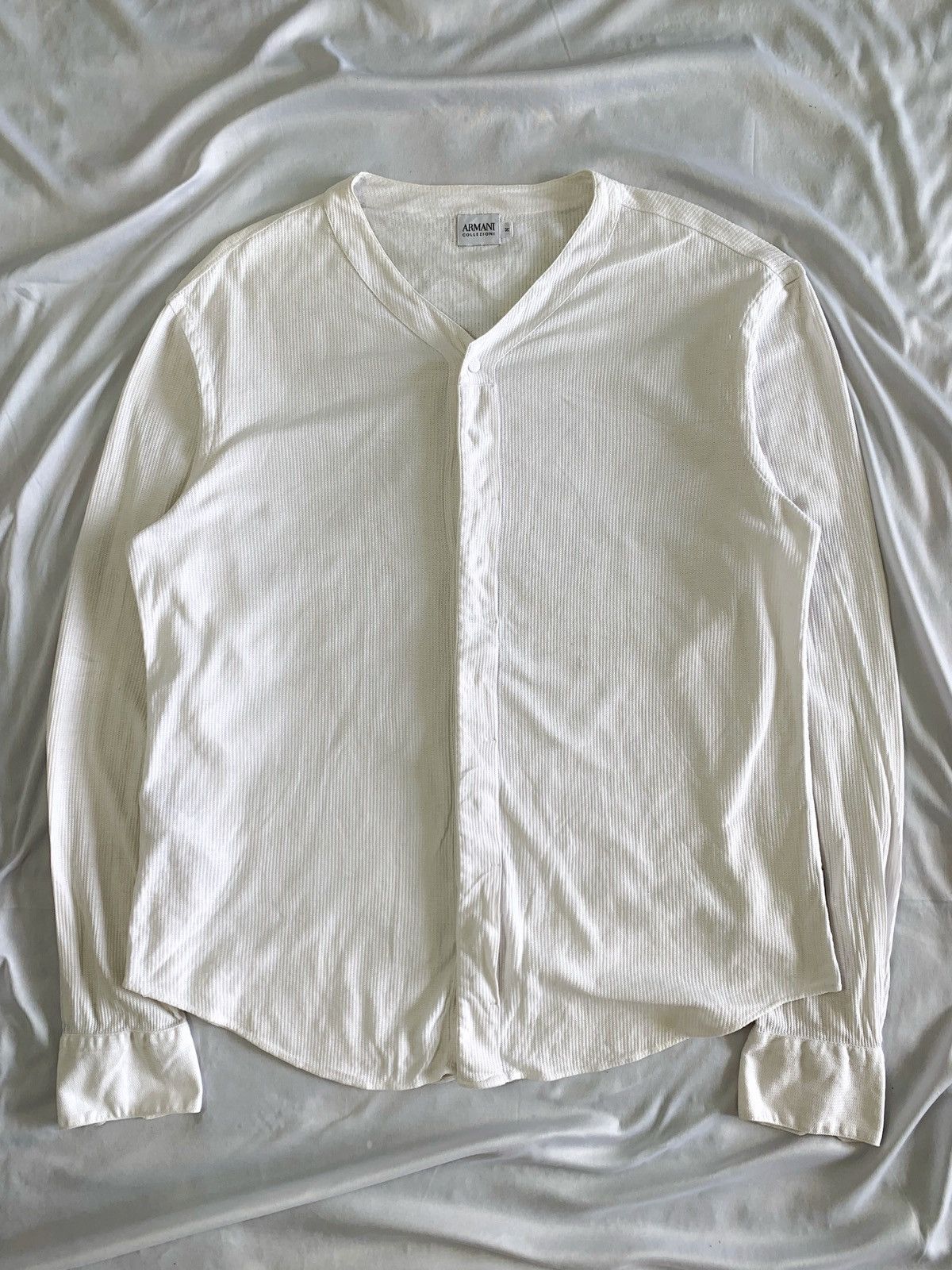 Armani Collezioni Armani collezioni waffle longsleeve outer Size US M / EU 48-50 / 2 - 1 Thumbnail