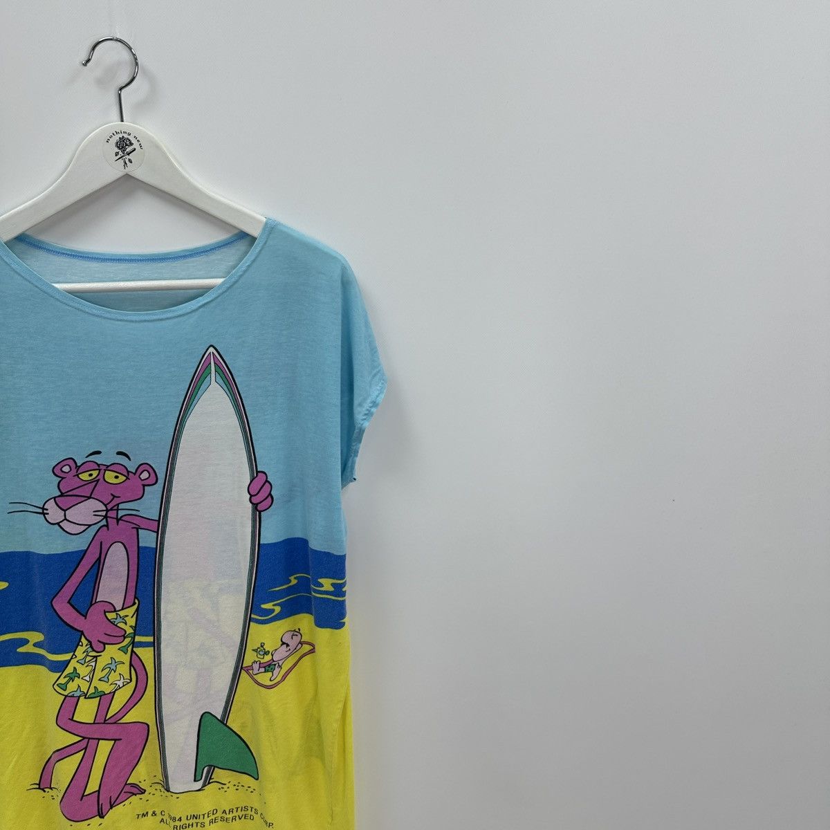 Vintage Vintage 80s Pink Panther Tank Top Hawaii Beach 1984 y2k hype Size S / US 4 / IT 40 - 3 Thumbnail