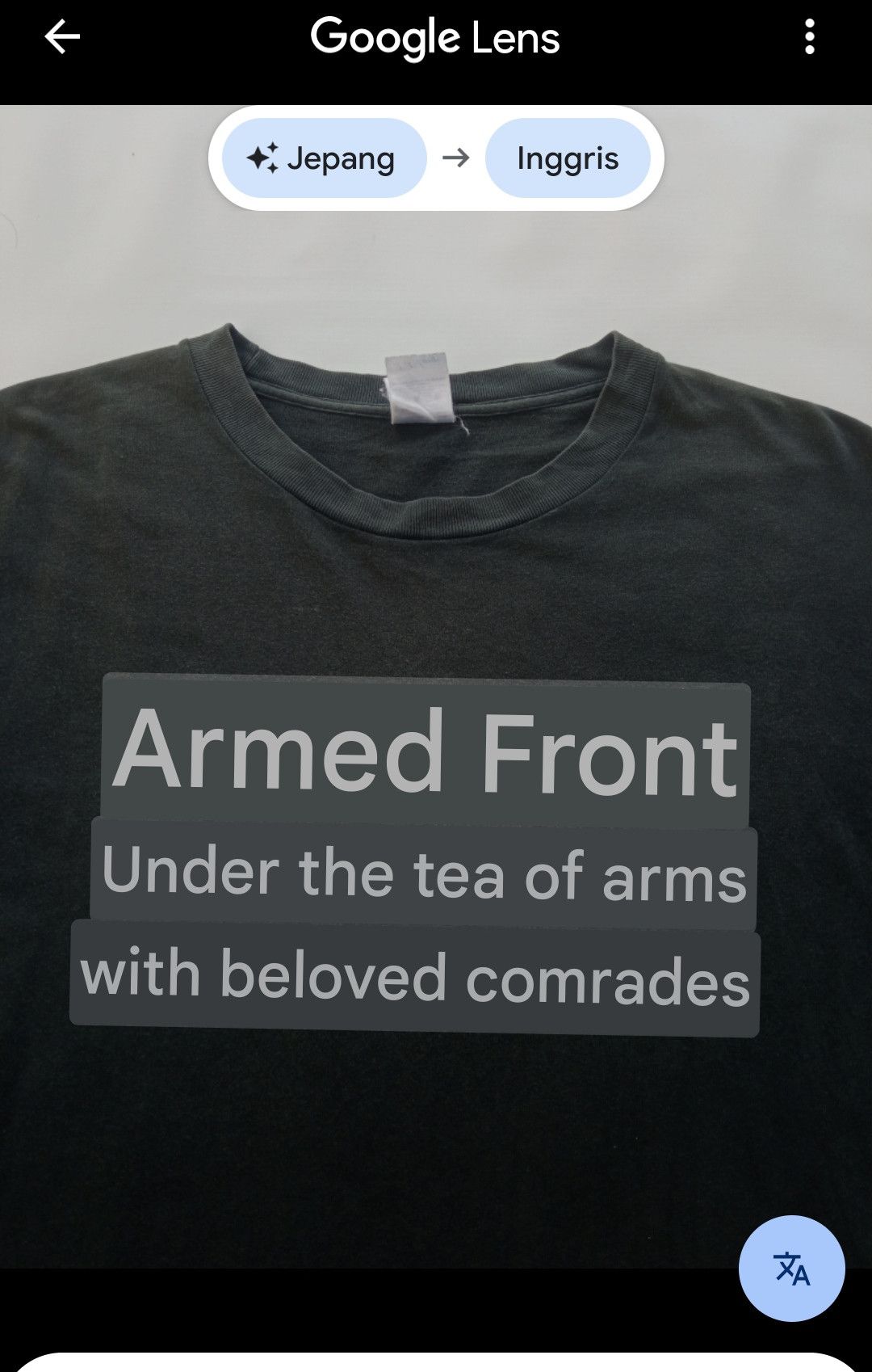 Japanese Brand Vintage TFOA the front of armament fadded tee Size US XXL / EU 58 / 5 - 2 Thumbnail