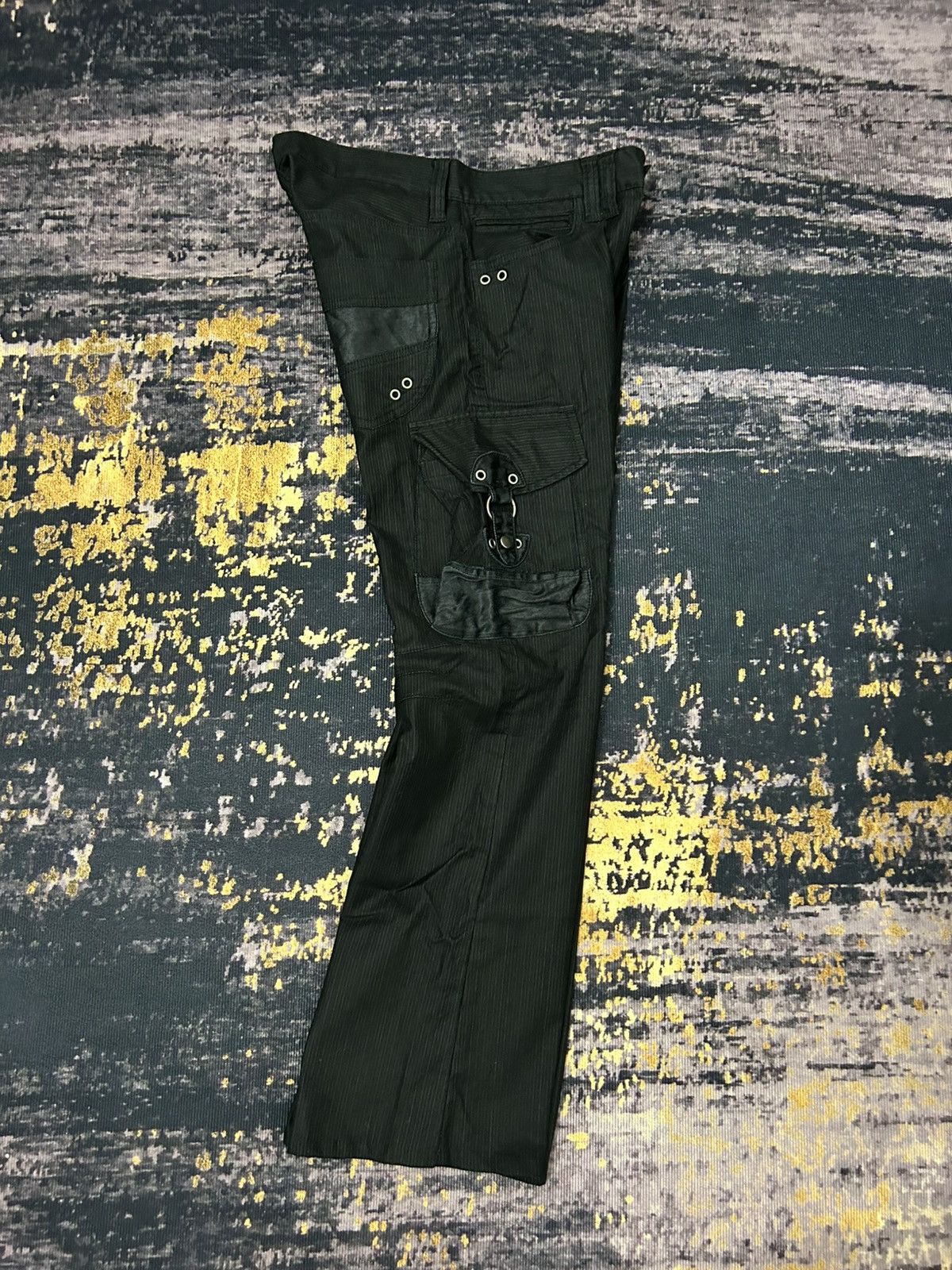 Beauty Beast Edge Rupert Difference Cargo Herringbone Flare Pants Size US 31 - 4 Thumbnail