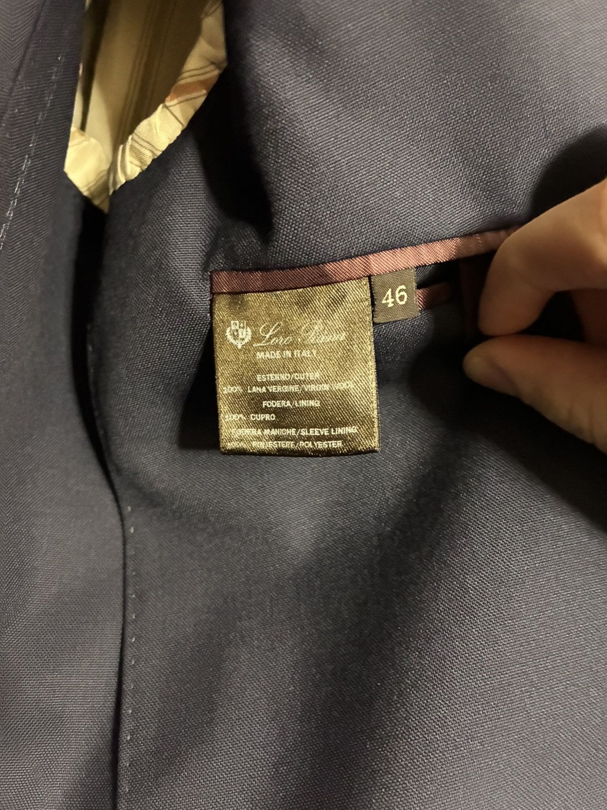 Loro Piana Loro Piana navy cotton blazer size it 46 uk 36 small Size 36R - 5 Thumbnail