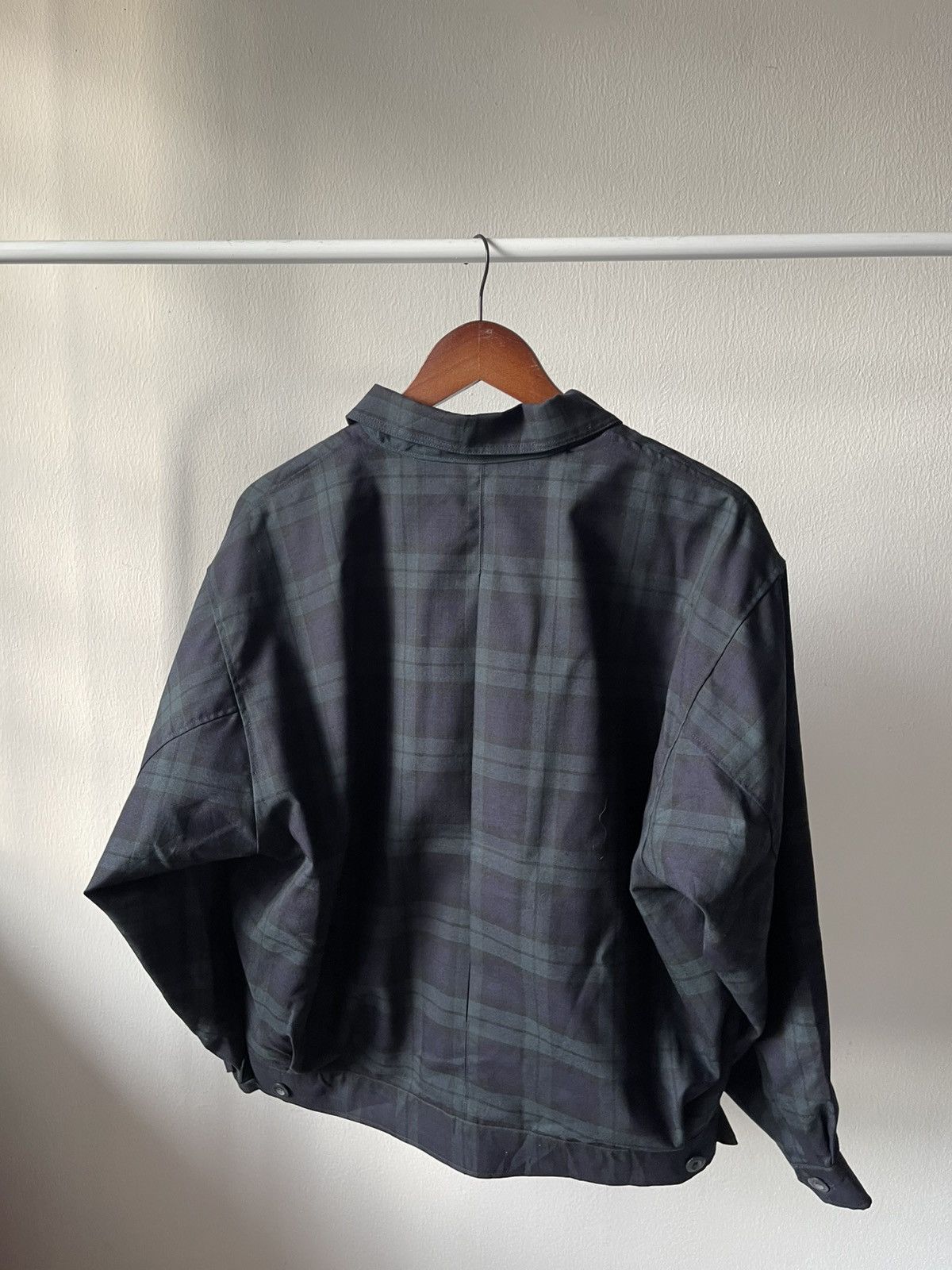 Issey Miyake 70s Issey Miyake Studio Plaid Crop Wool Jacket A1 Size US L / EU 52-54 / 3 - 19 Thumbnail