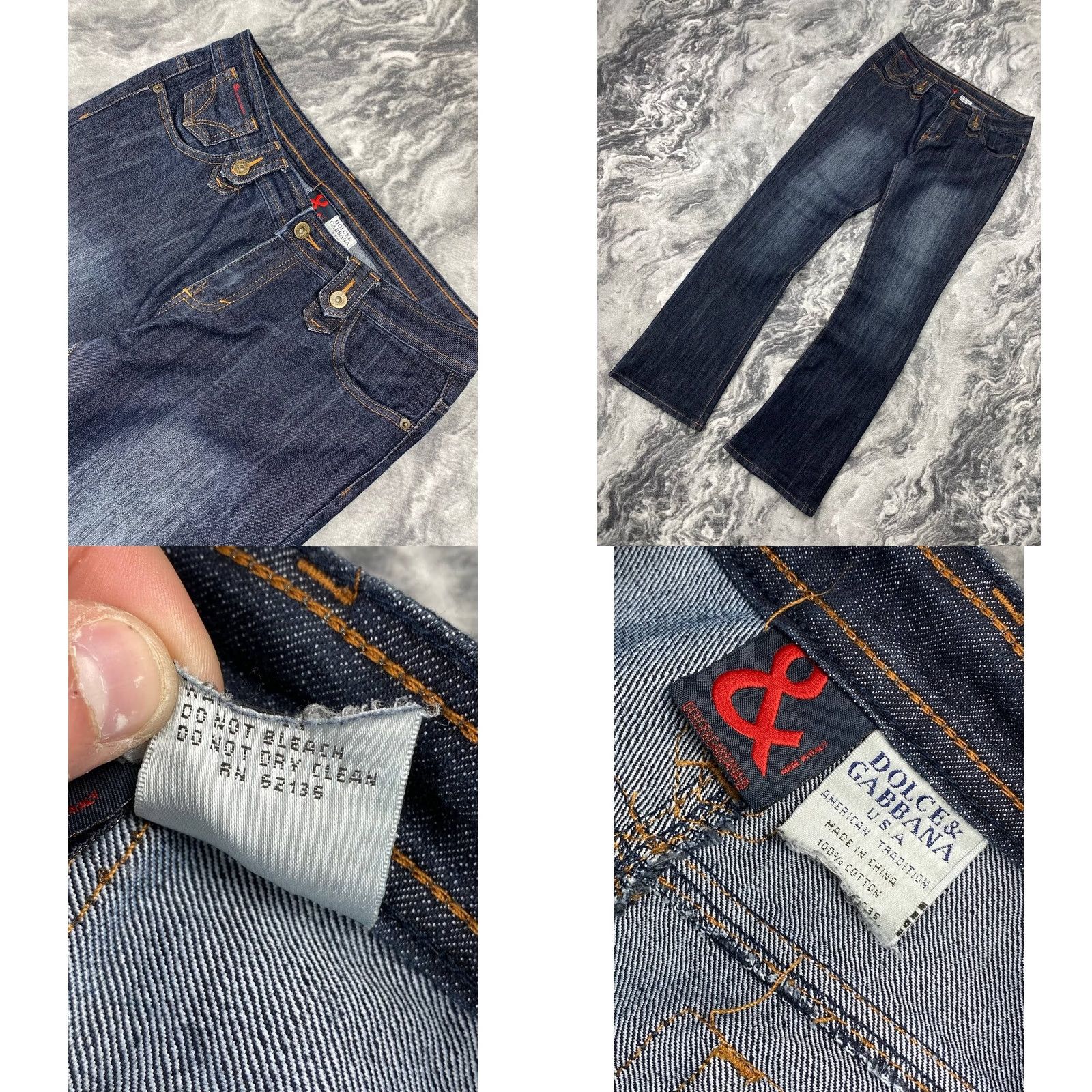 Dolce & Gabbana VINTAGE Dolce&Gabbana Jeans Denim Flared 34 Women Blue Size 24" / US 00 / IT 34 - 9 Thumbnail
