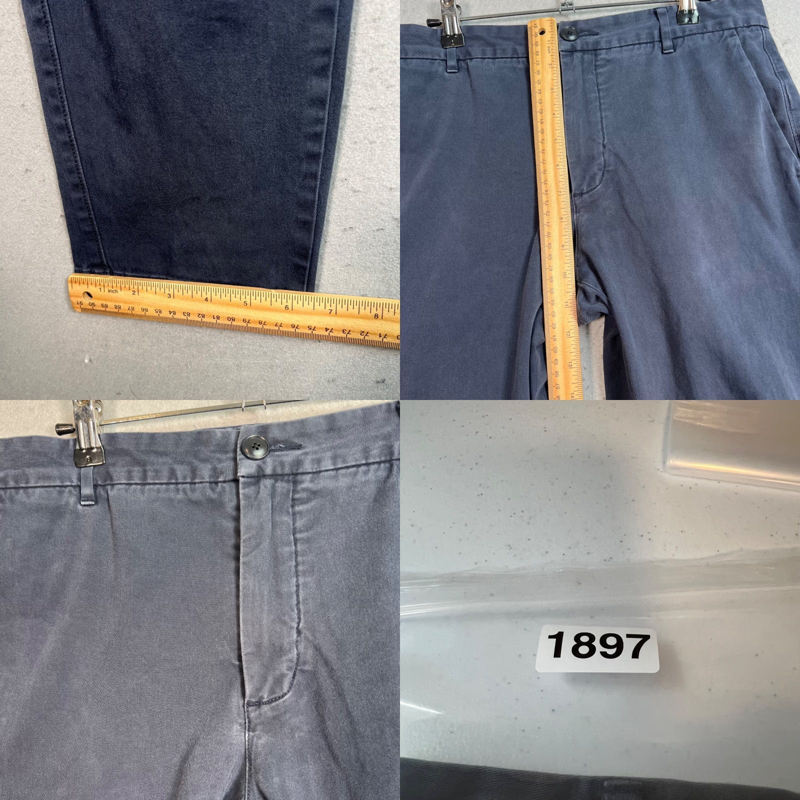 Everlane VINTAGE Everlane Mens Chino Pants Navy Slim Fit 32 x 32 Adult Regular Inseam 31 Solid Cotton Elastane Men’s Pants Slim Tapered Size US 32 / EU 48 - 8 Thumbnail