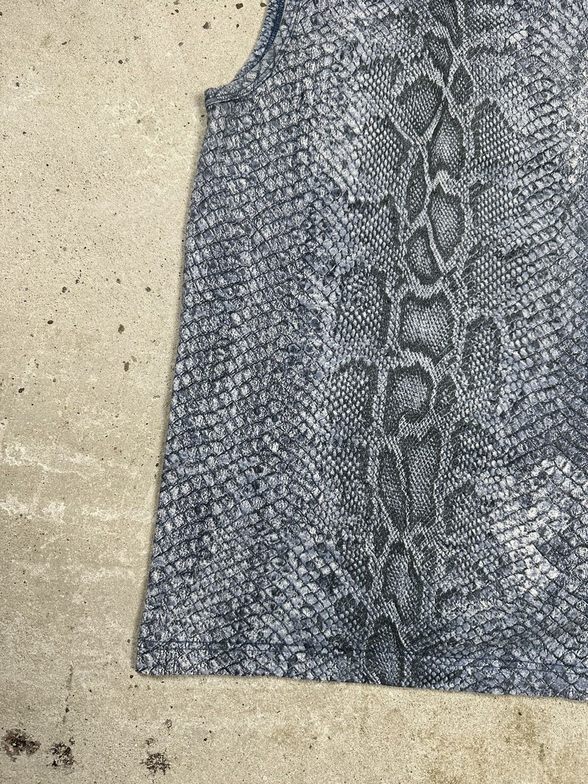 Roberto Cavalli Vintage 2000s Roberto Cavalli Snake Skin Print Tank Top Size XL / US 12-14 / IT 48-50 - 3 Thumbnail