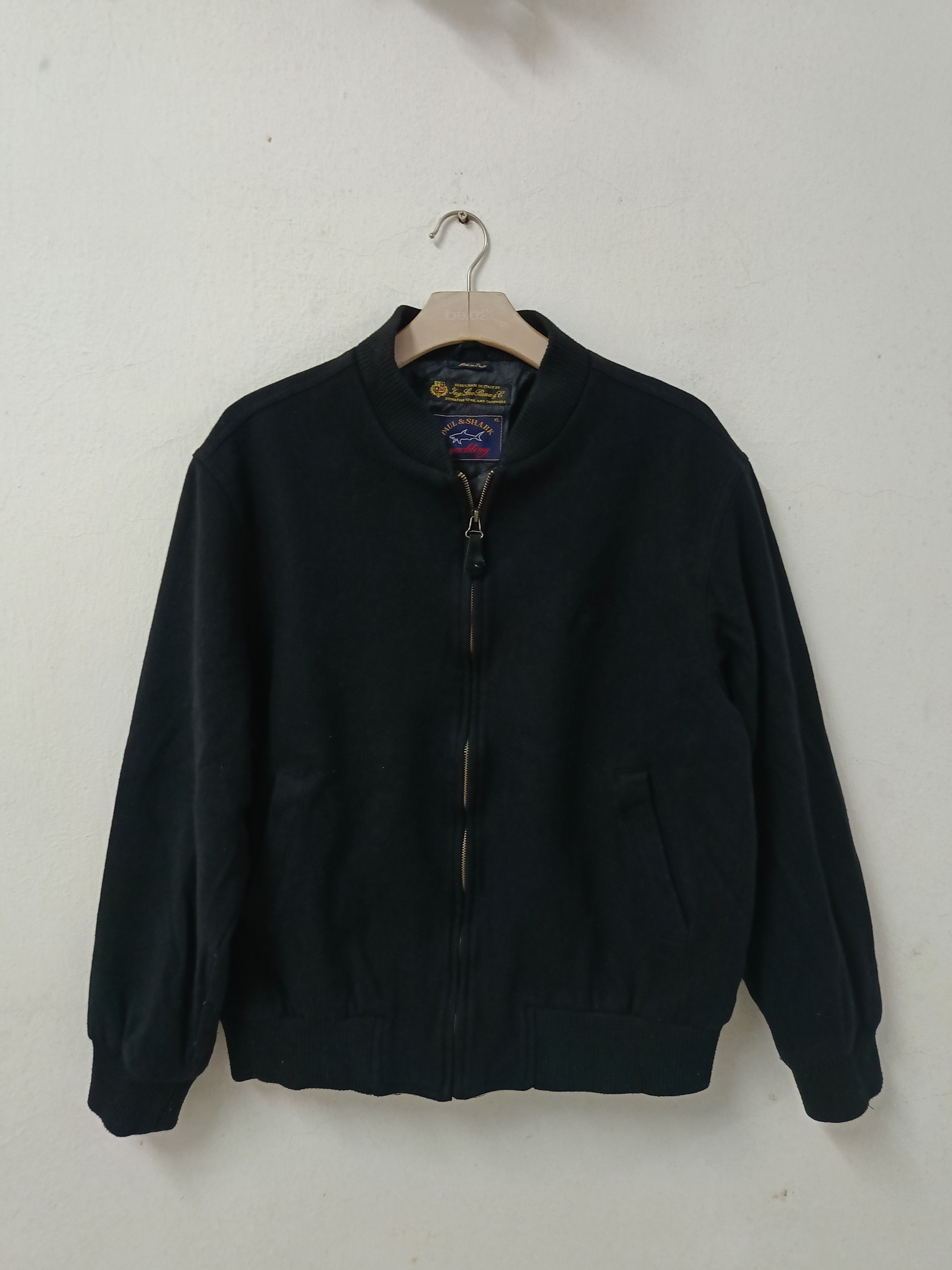 Paul & Shark Paul & Shark Cashmere Wool Bomber Jacket Size US L / EU 52-54 / 3 - 3 Thumbnail
