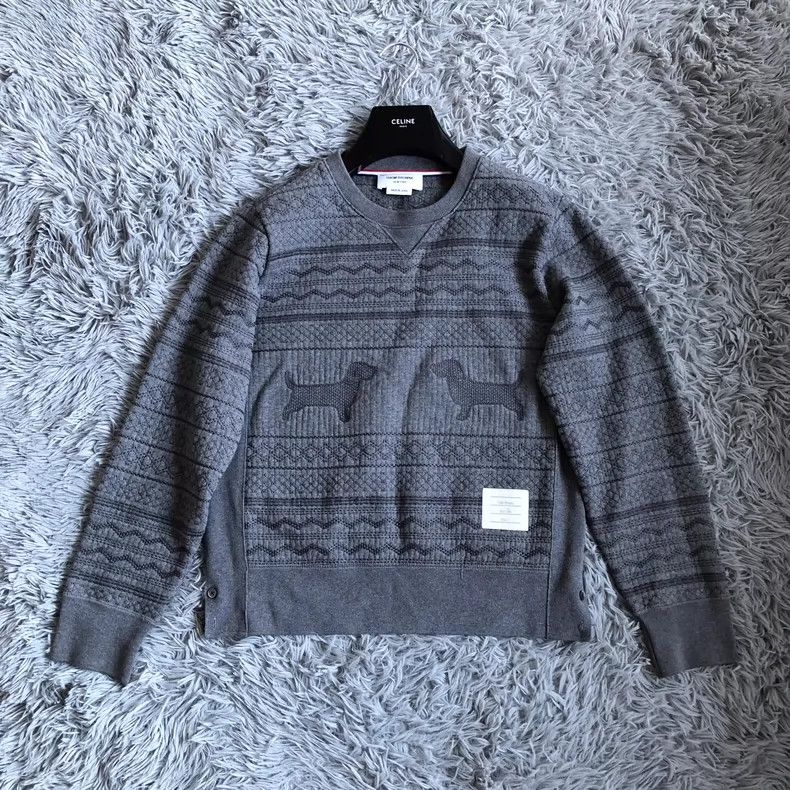 Thom Browne Puppy Knitted Sweatshirt 2503-Nextarrow