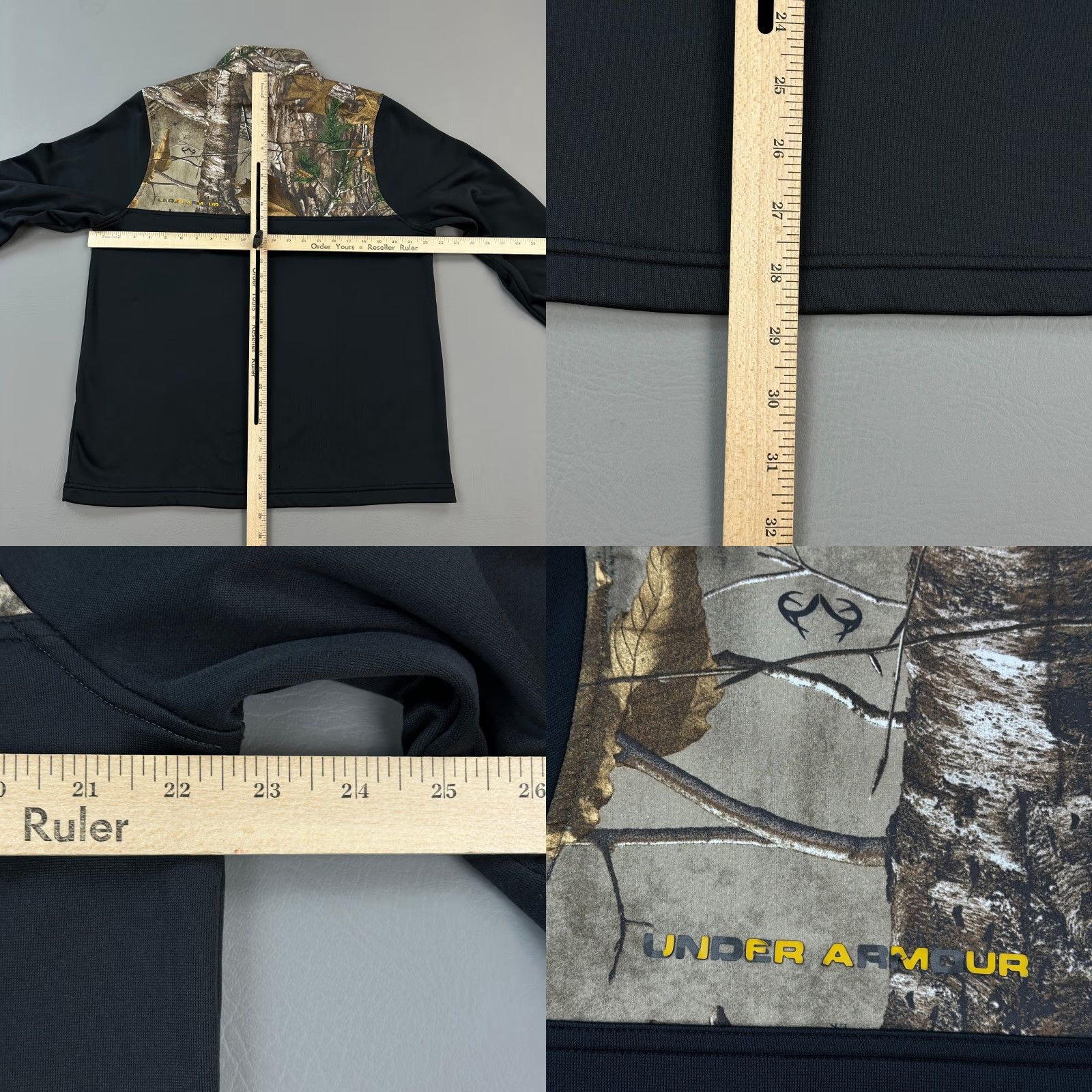 Under Armour VINTAGE Under Armour Caliber Pullover Mens M Black Realtree Xtra Camo 1/4 Zip Size US M / EU 48-50 / 2 - 8 Thumbnail