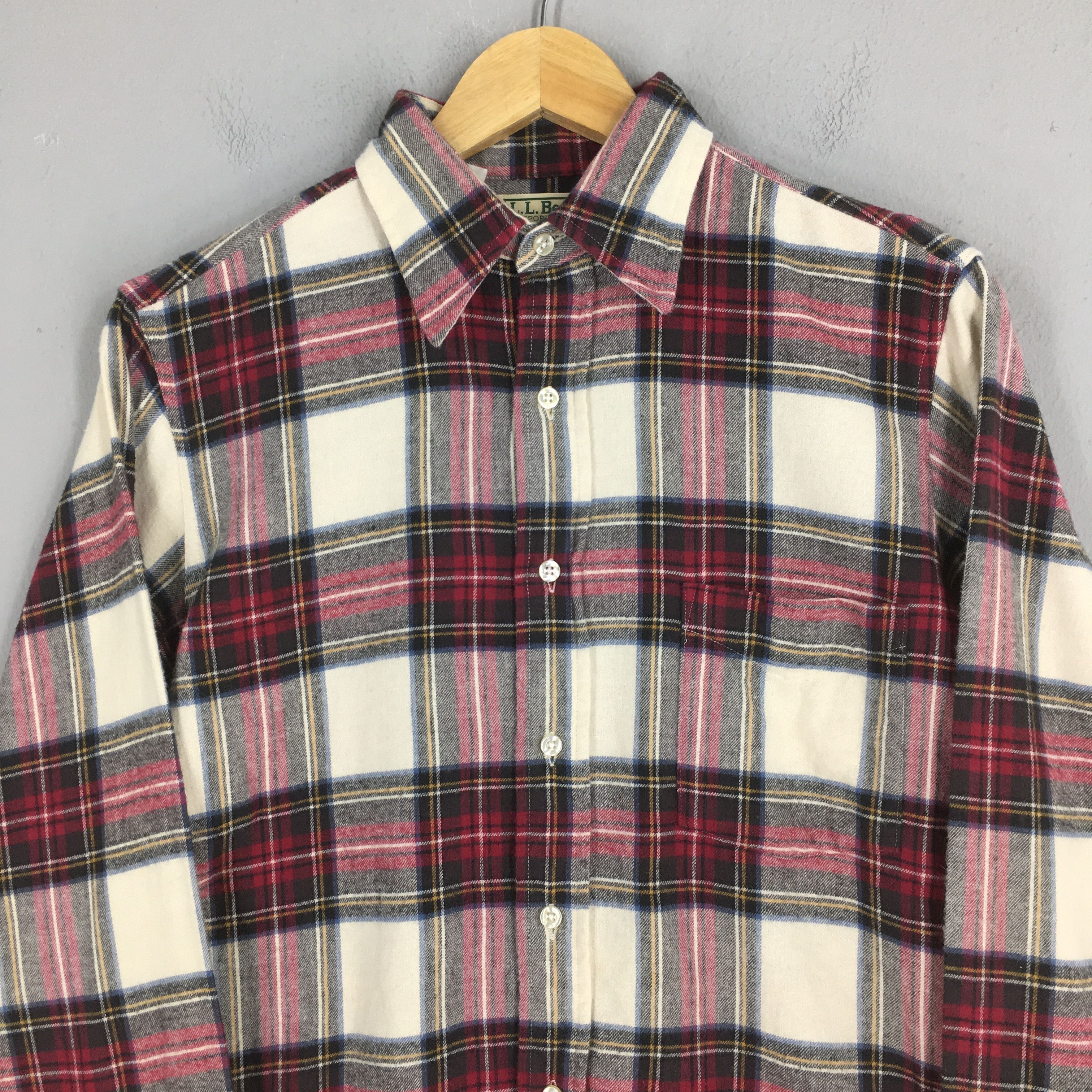 L.L. Bean Vintage LL Bean Flannel Checkered Shirt Men Small Size US S / EU 44-46 / 1 - 2 Thumbnail