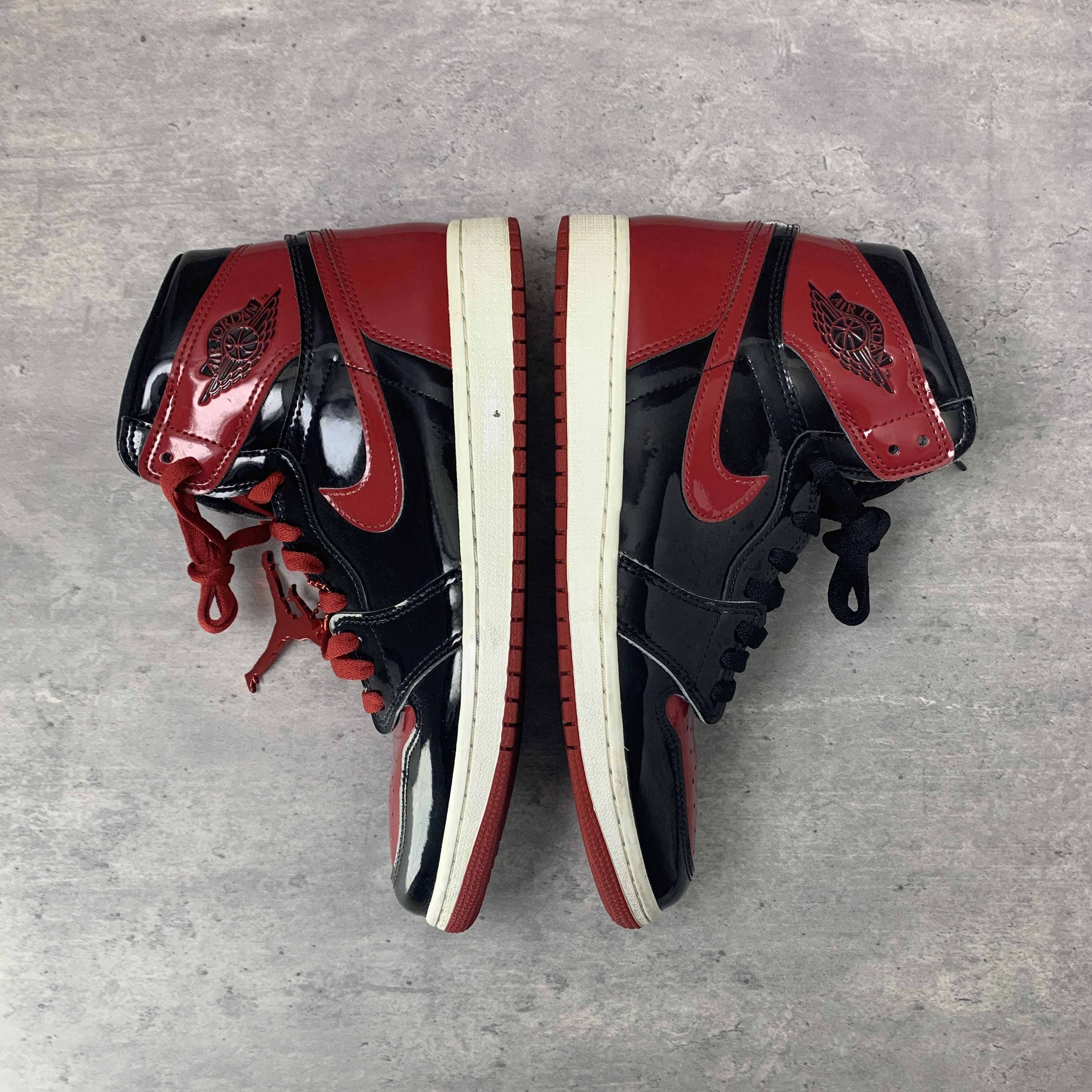 Nike Nike Jordan 1 Retro High OG Patent Bred 555088-063 Size US 10 / EU 43 - 3 Thumbnail