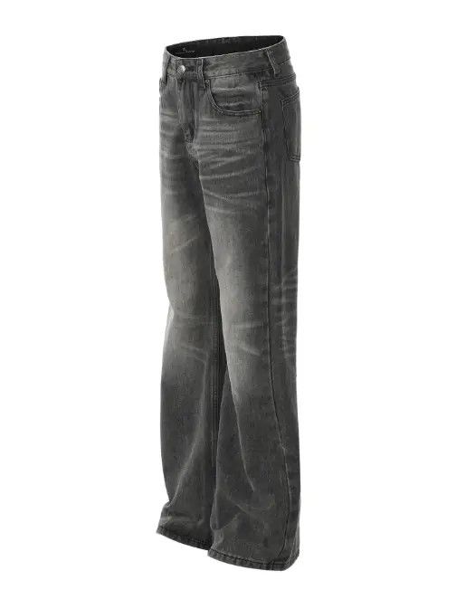 Japanese Brand Hikaru x Reia Trendy washed distressed straight loose jeans Size US 32 / EU 48 - 2 Thumbnail