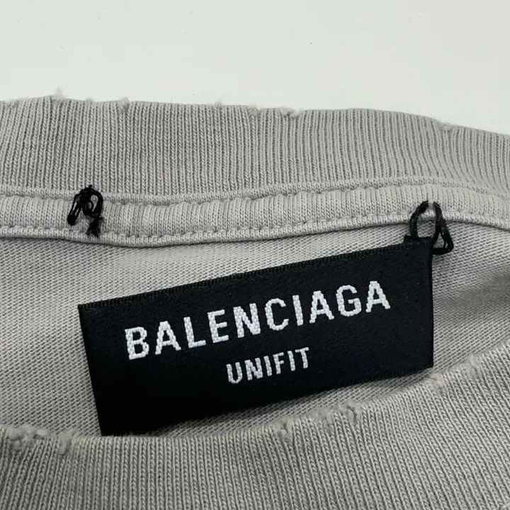 Balenciaga Balenciaga Balenciaga Distressed Graphic Short Sleeve TShi Size US XXS / EU 40 - 4 Thumbnail