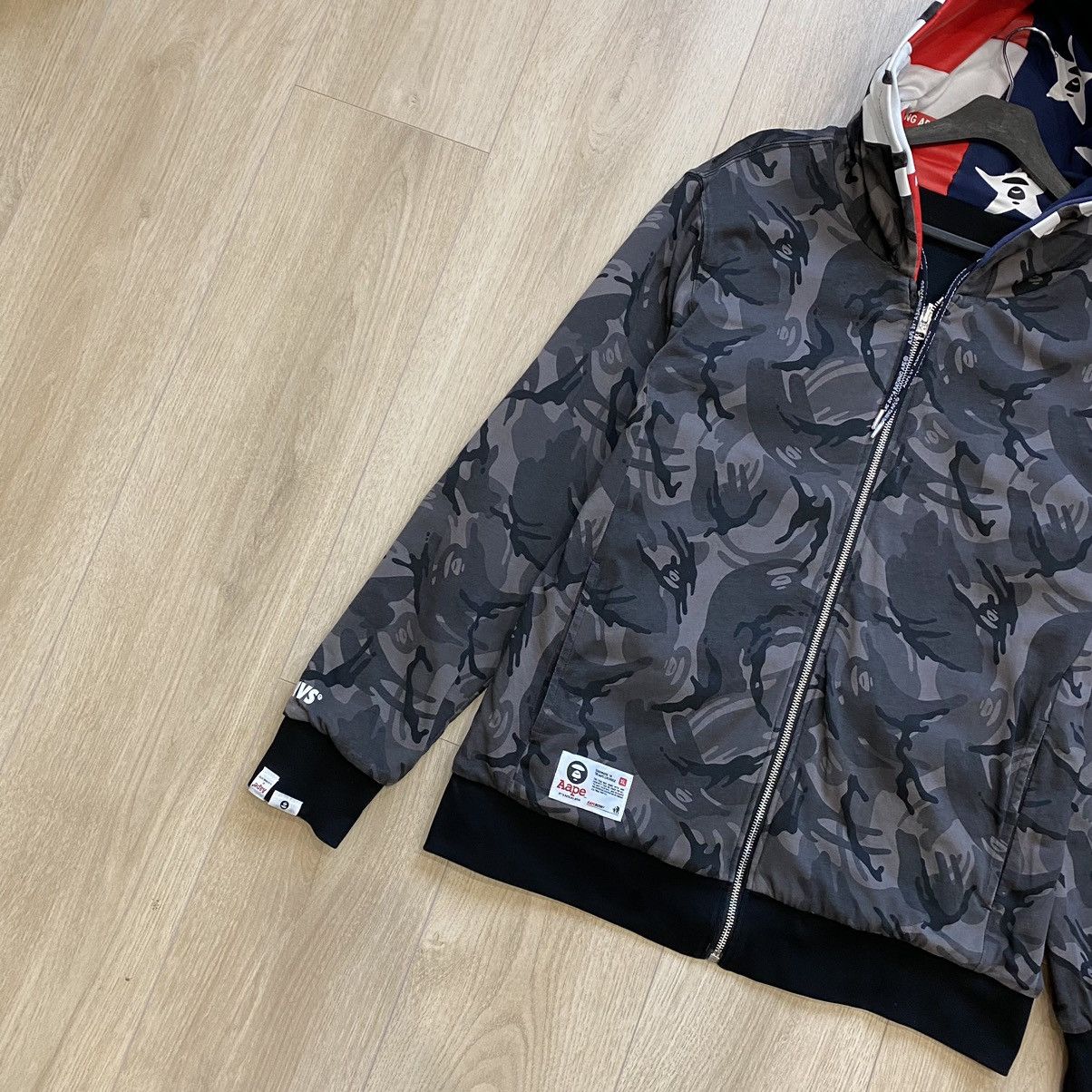 Aape Aape Camo Reversible Zip Hoodie Size US XL / EU 56 / 4 - 3 Thumbnail