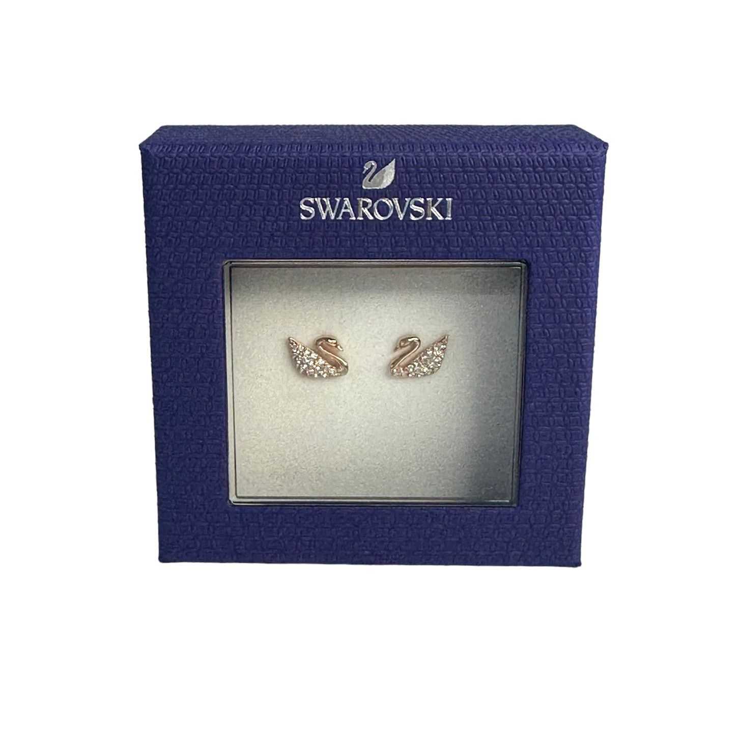 Swarovski Swarovski Swan, White, Rose gold-tone plated stud earrings Size ONE SIZE - 2 Thumbnail