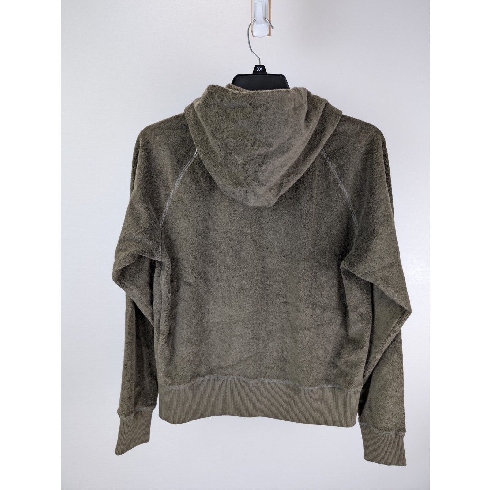 Tom Ford o1rshd1 CC20 Towelling cotton hoodie in green Size US M / EU 48-50 / 2 - 11 Thumbnail