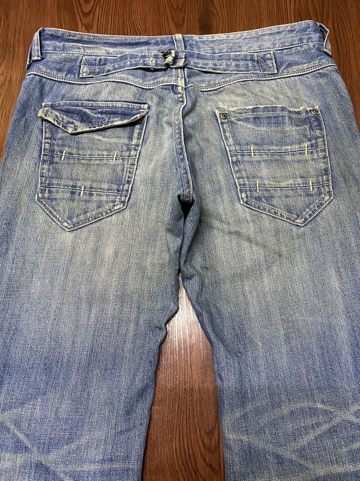 Japanese Brand Vintage Japan Nano Universe Dirty Mud Wash Distressed Jeans Size US 32 / EU 48 - 6 Thumbnail
